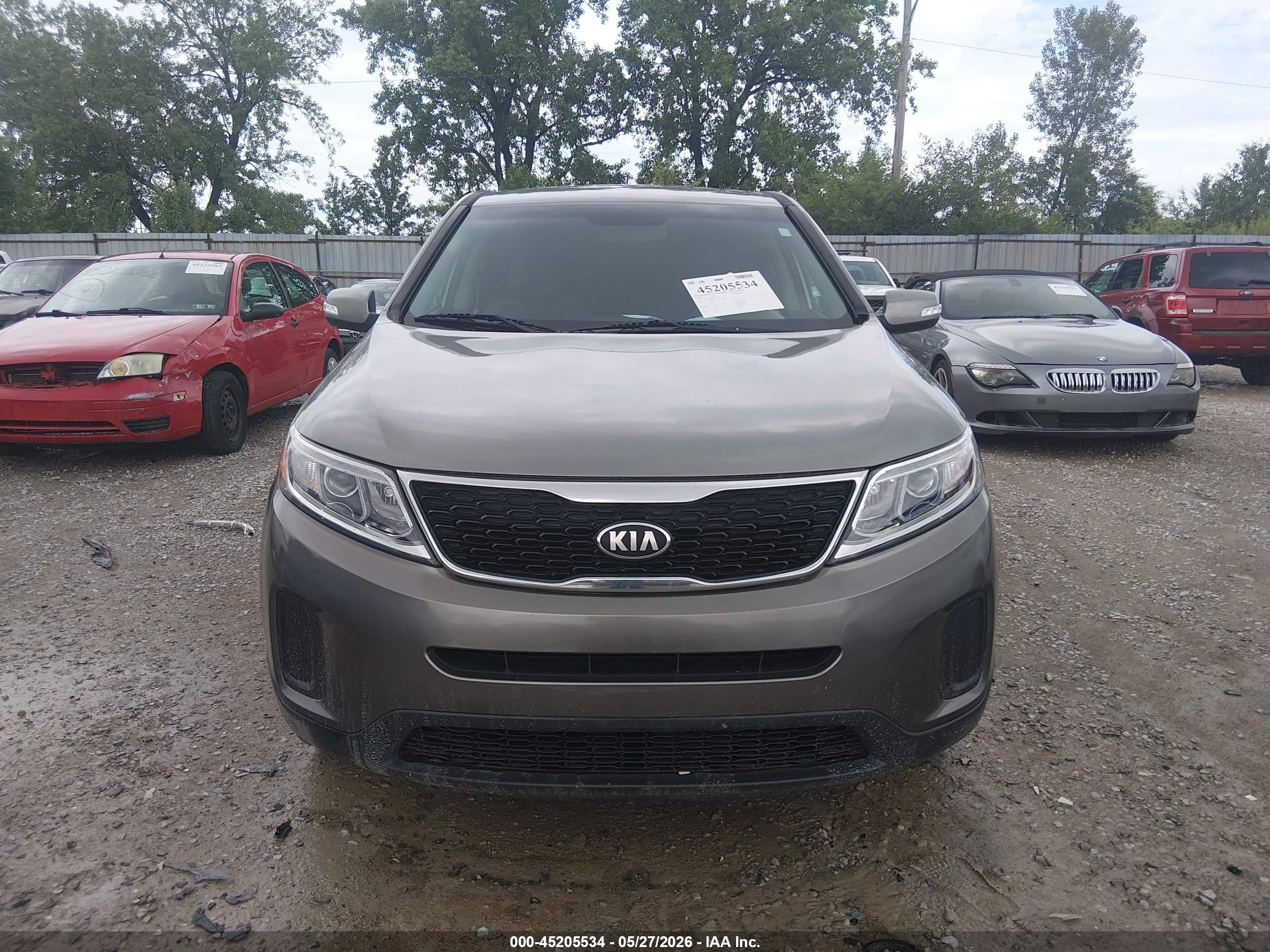 2015 Kia Sorento Lx Gray vin: 5XYKT3A66FG618169