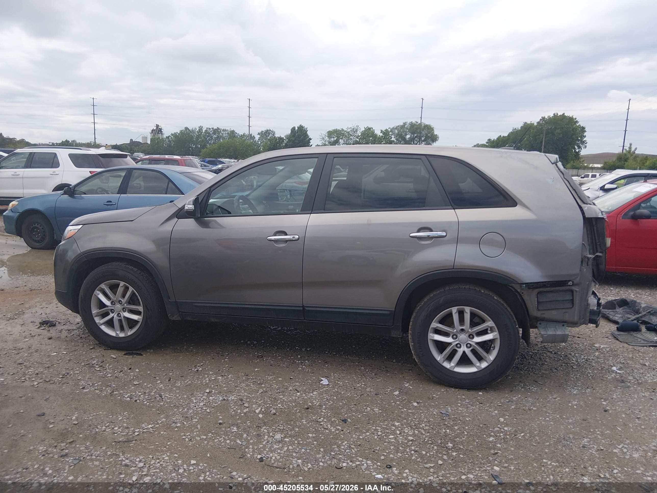 2015 Kia Sorento Lx Gray vin: 5XYKT3A66FG618169