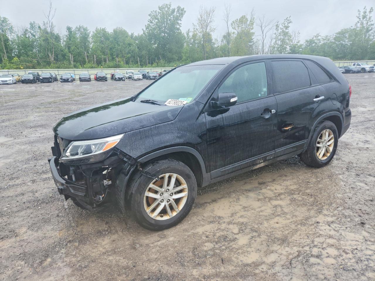 2015 Kia Sorento Lx Black vin: 5XYKT3A66FG657358