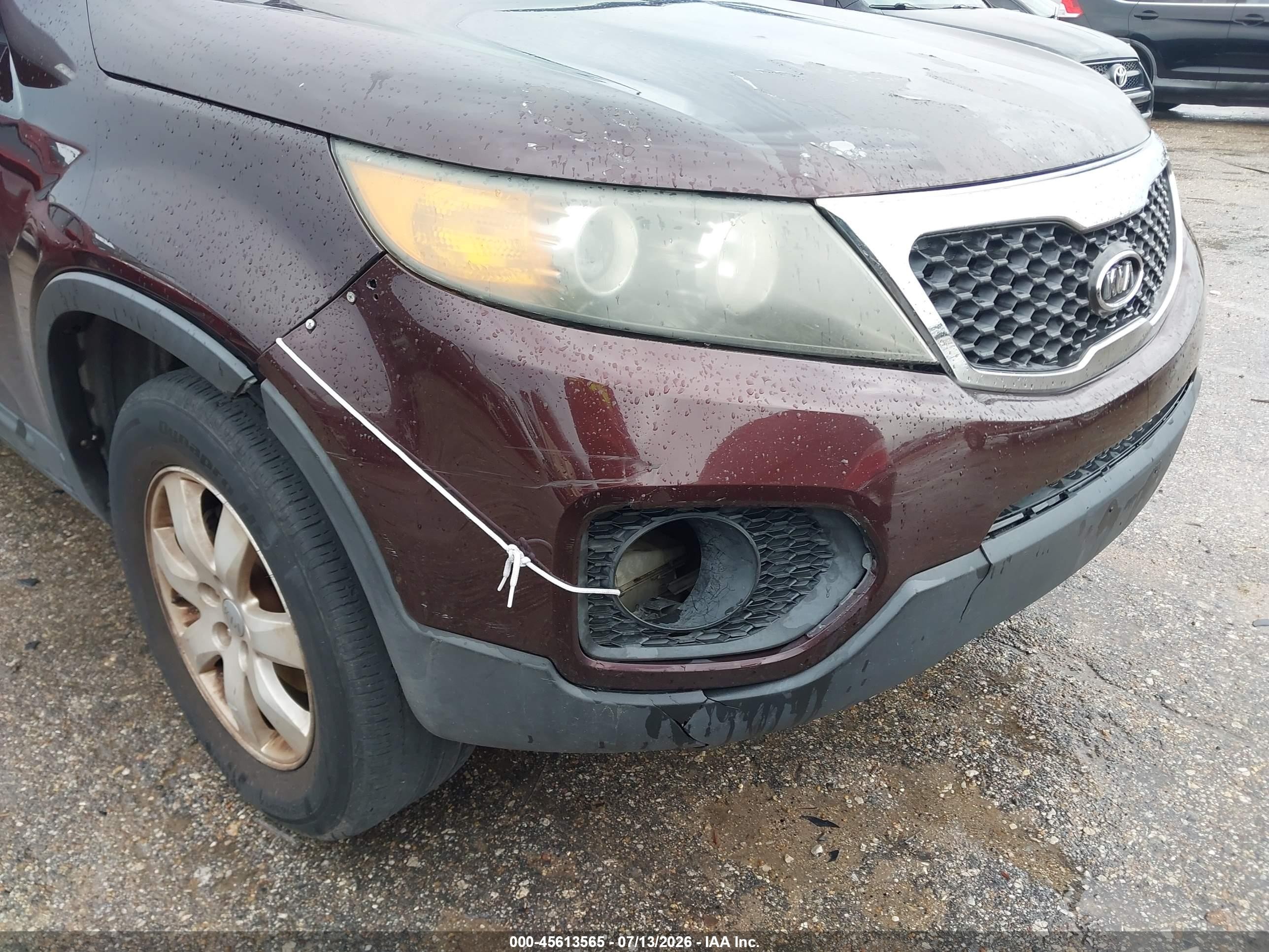 2012 Kia Sorento Lx Темно-бордовый vin: 5XYKT3A67CG222098