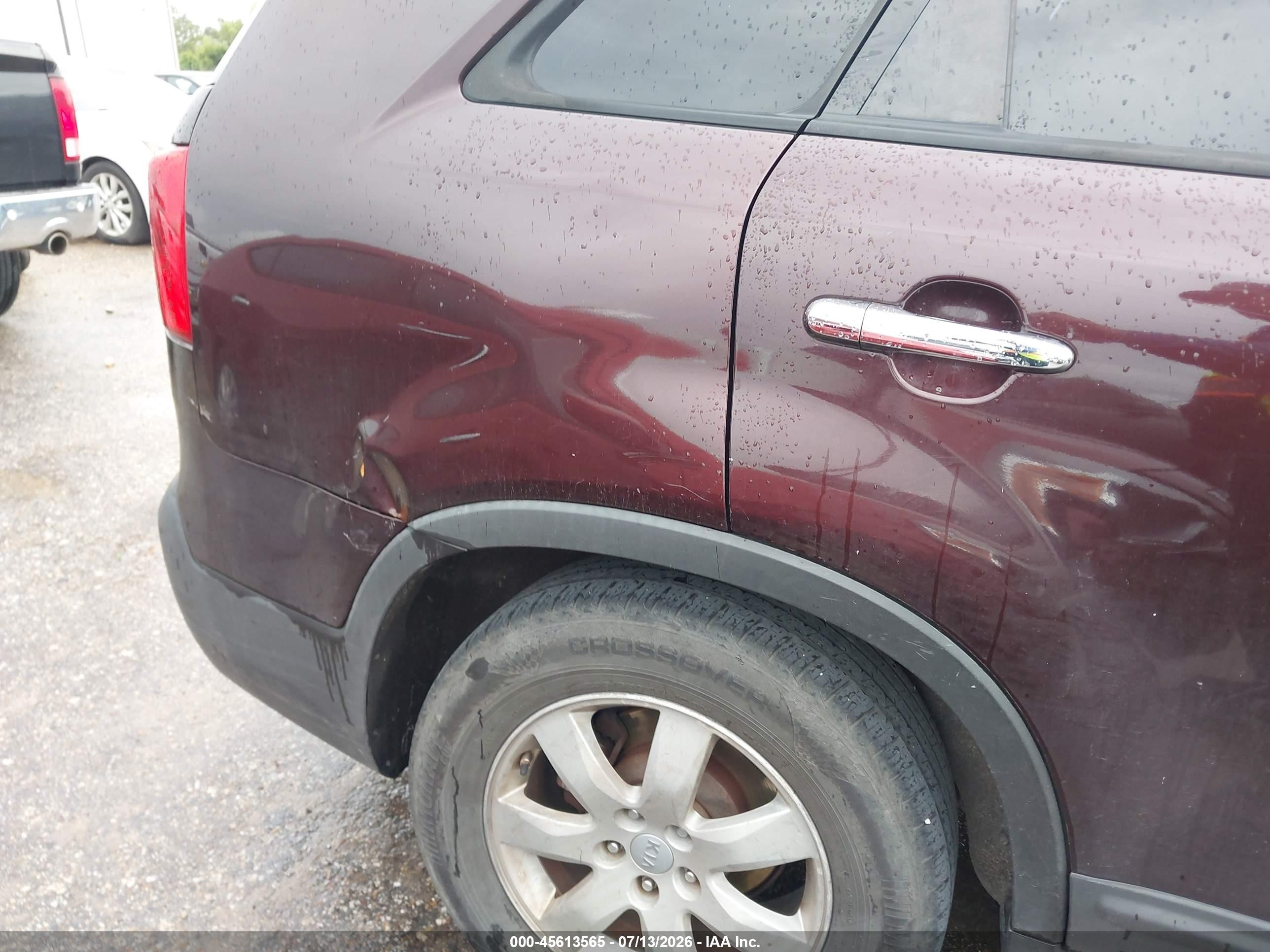 2012 Kia Sorento Lx Темно-бордовый vin: 5XYKT3A67CG222098