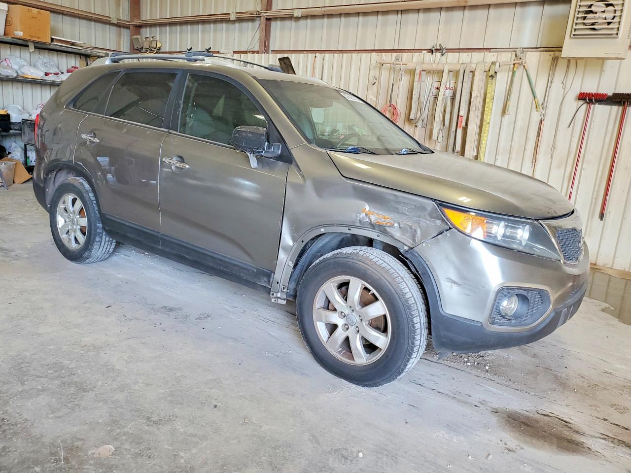 2012 Kia Sorento Lx Gray vin: 5XYKT3A67CG230251