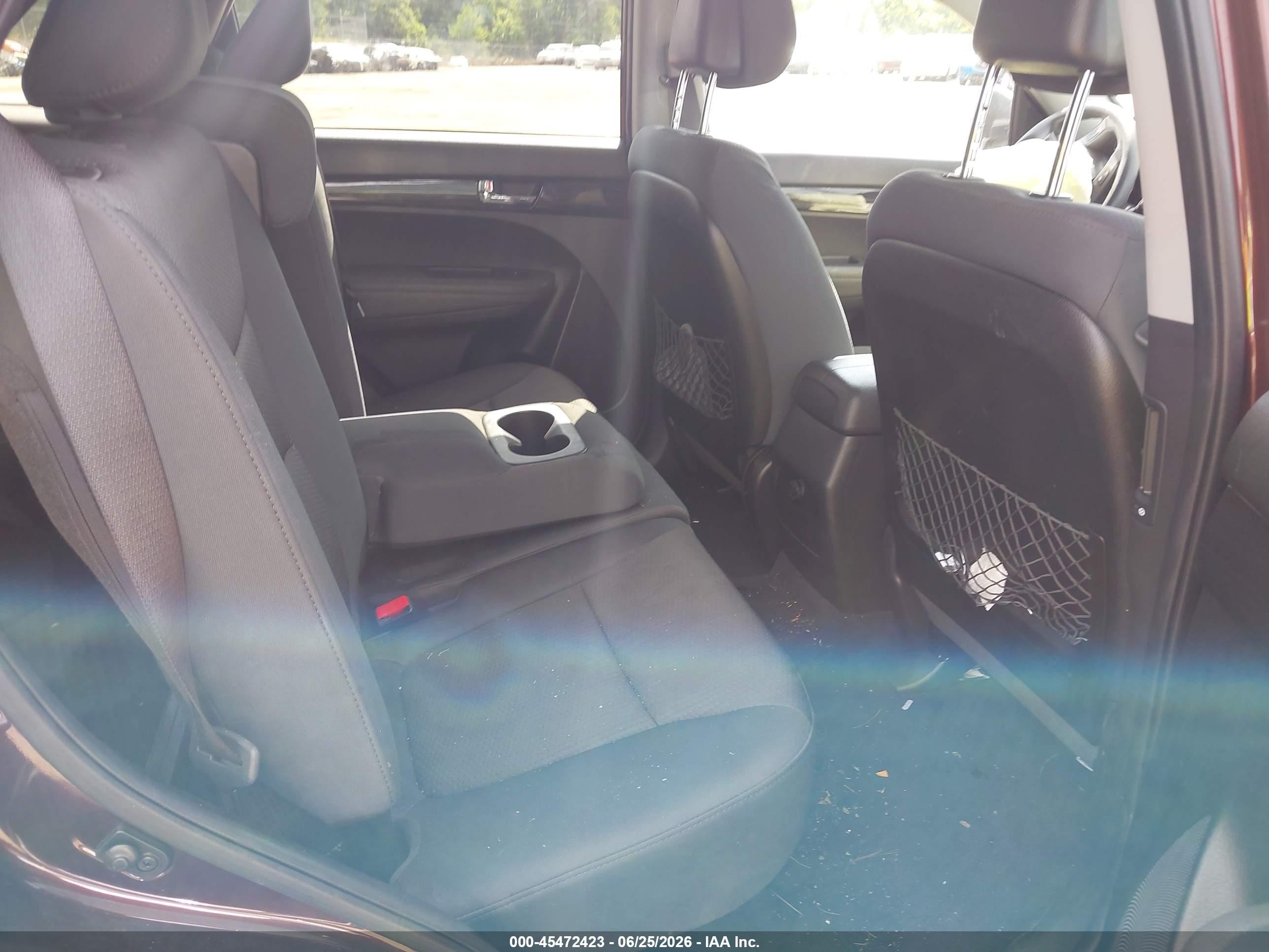 2012 Kia Sorento Lx Burgundy vin: 5XYKT3A67CG246384