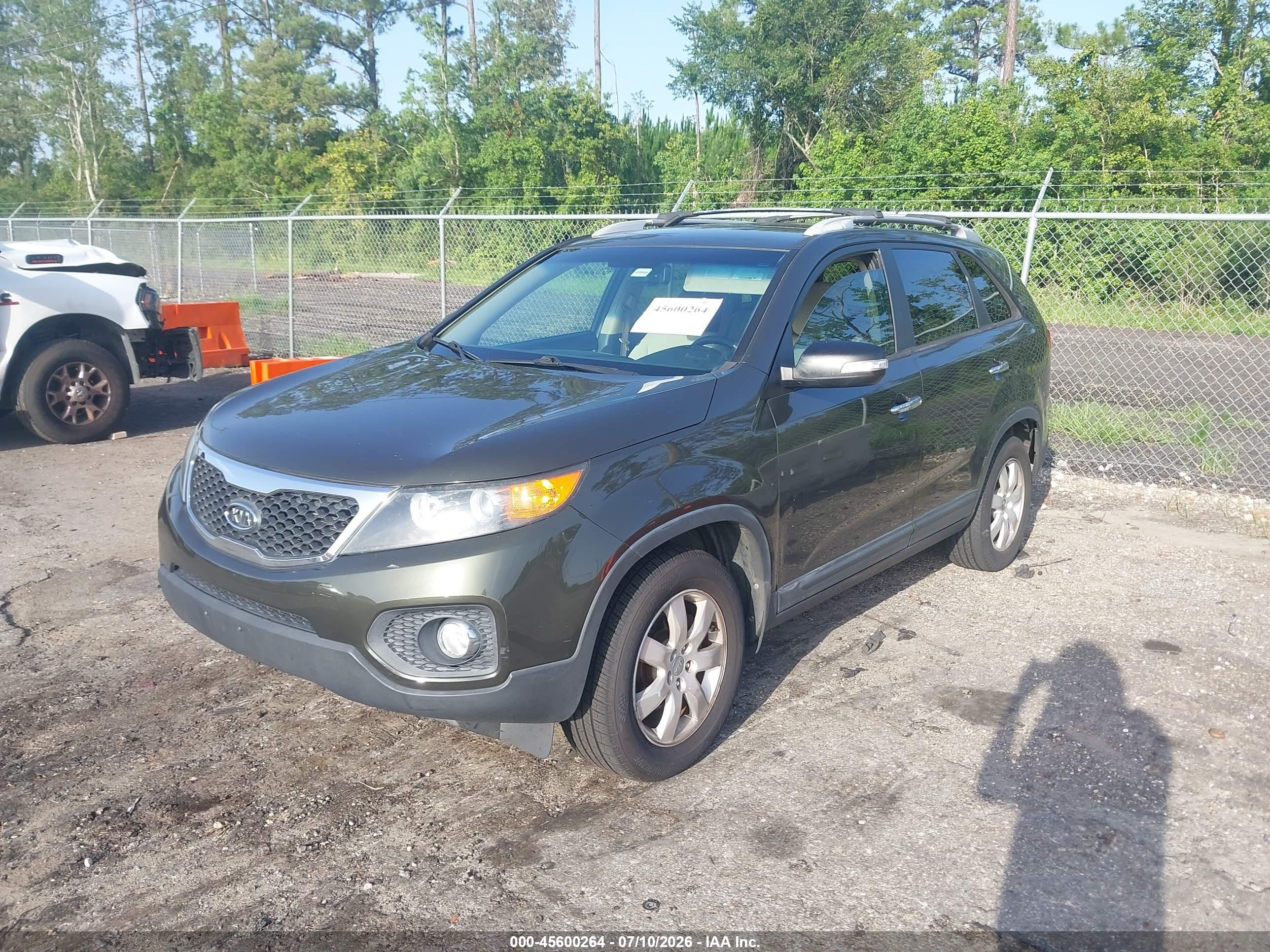 2012 Kia Sorento Lx Green vin: 5XYKT3A67CG303974
