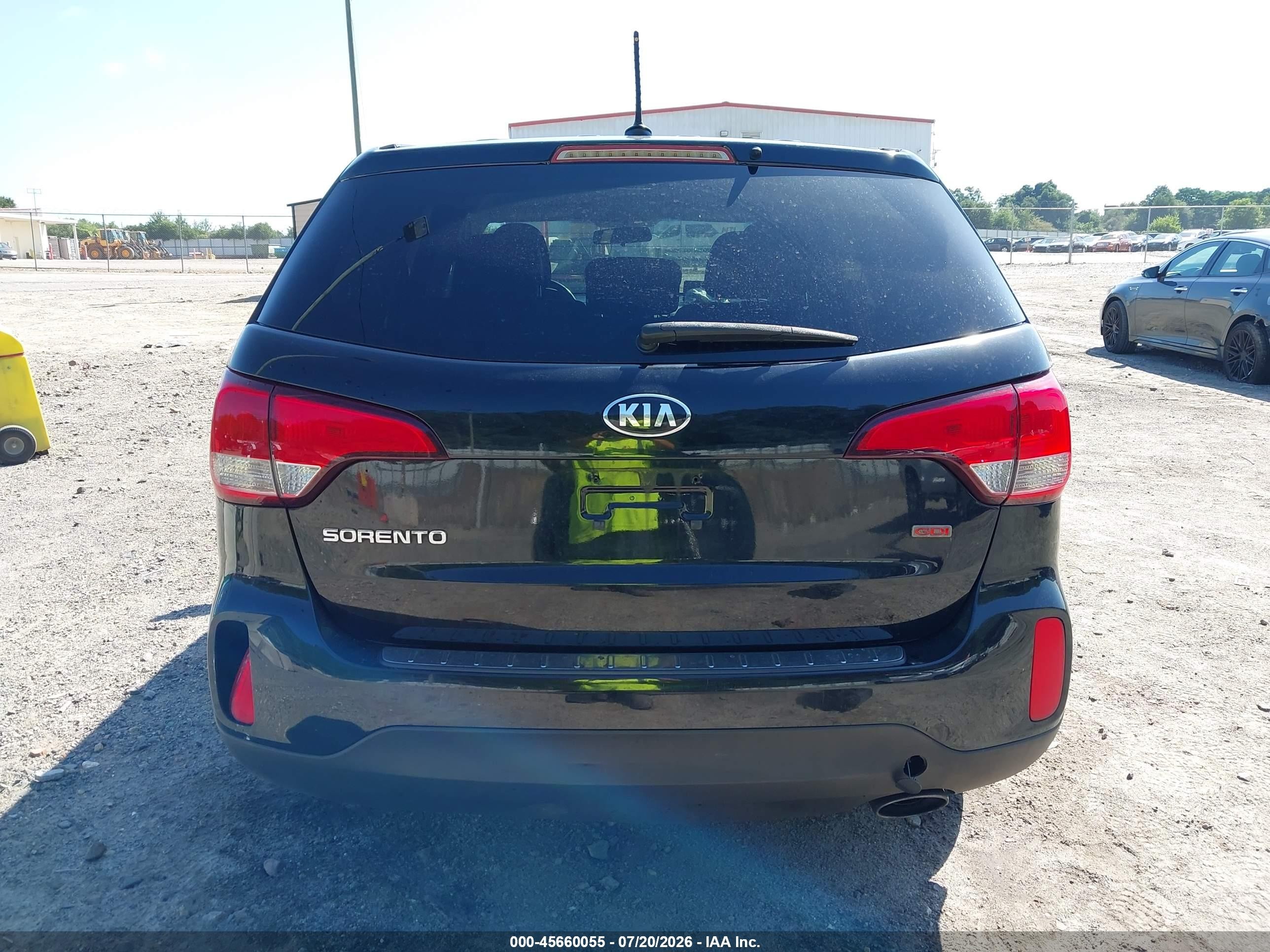 2014 Kia Sorento Lx Черный vin: 5XYKT3A67EG475408