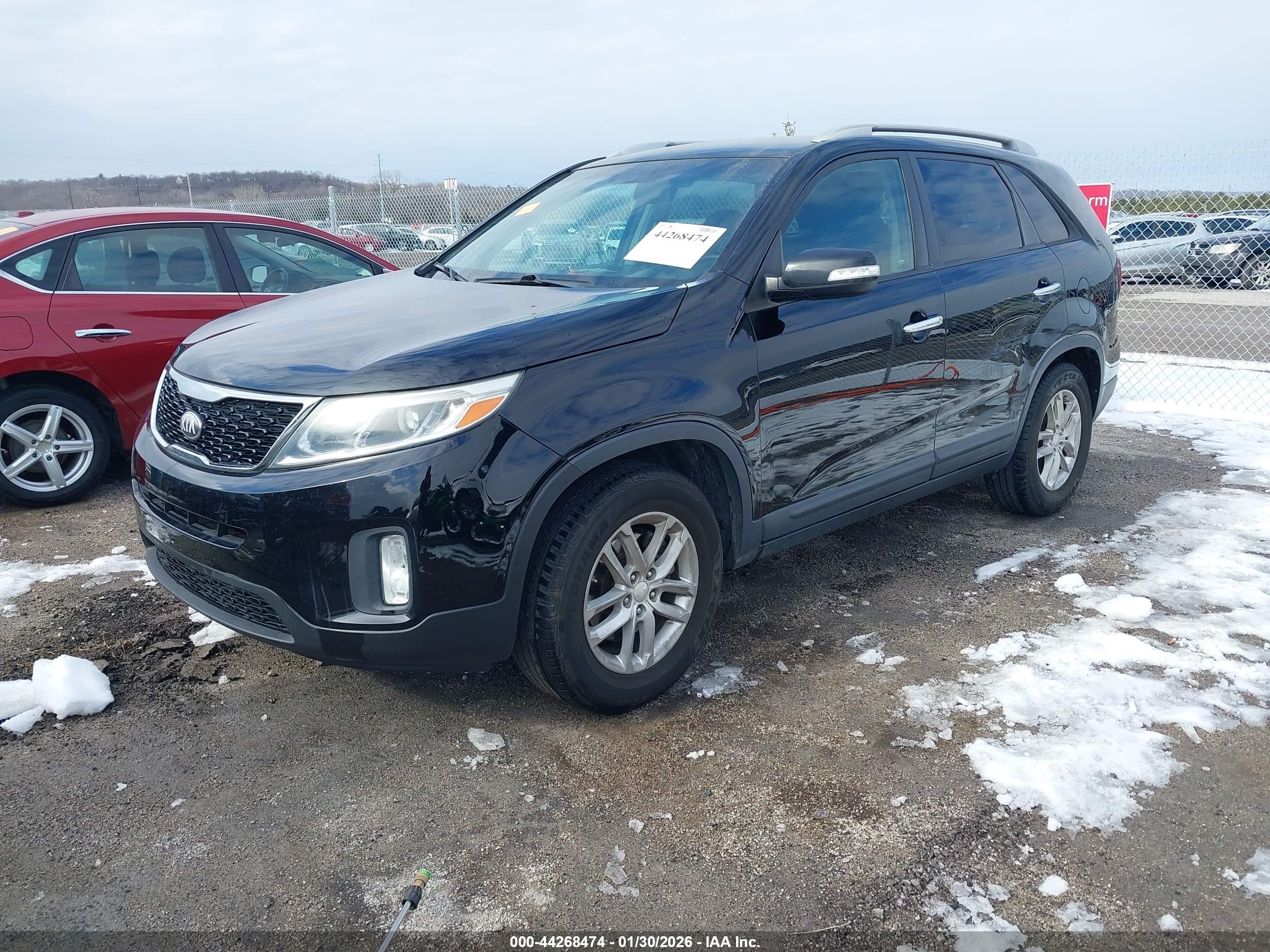 2014 Kia Sorento Lx Black vin: 5XYKT3A67EG494752