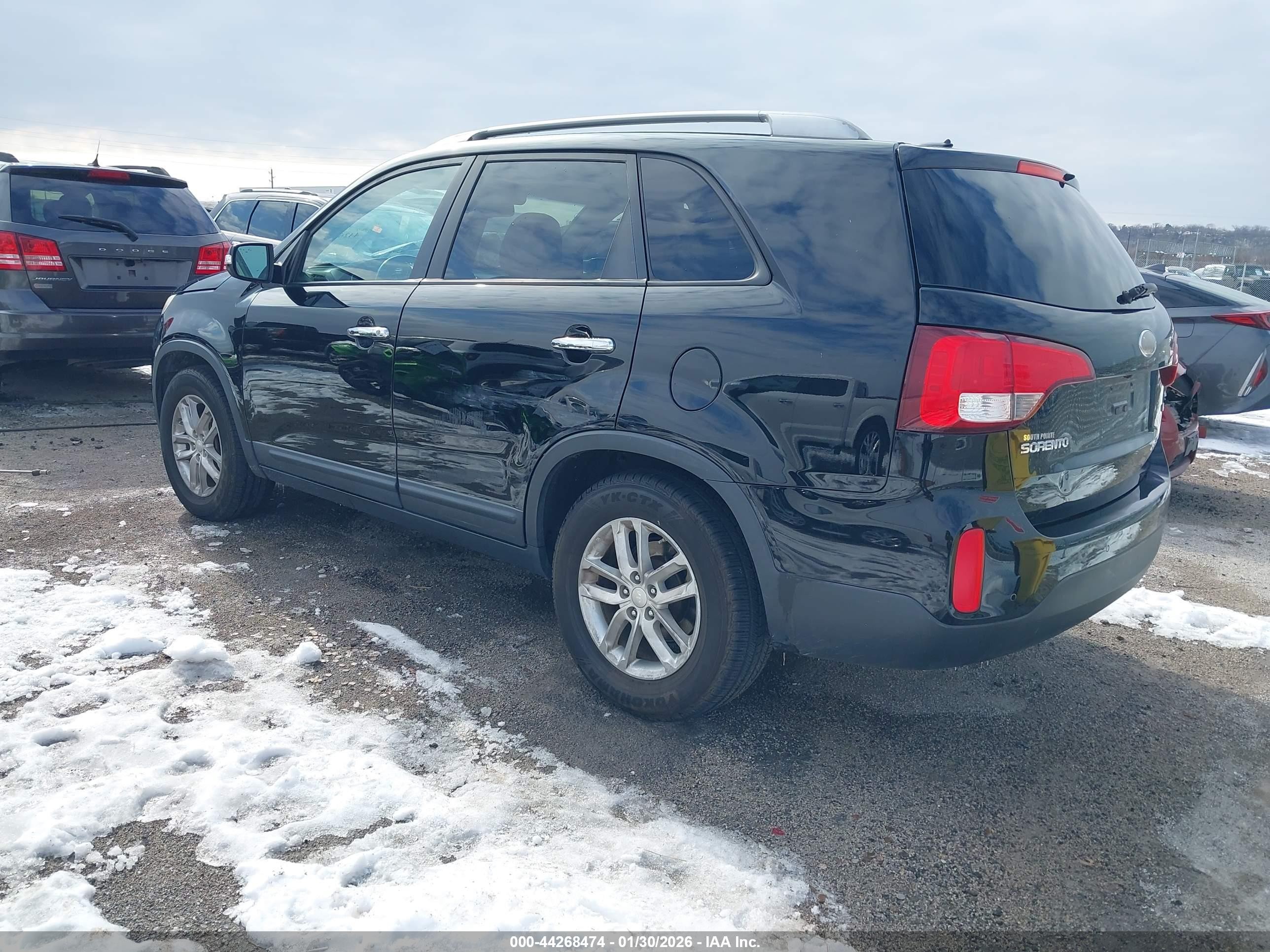 2014 Kia Sorento Lx Black vin: 5XYKT3A67EG494752
