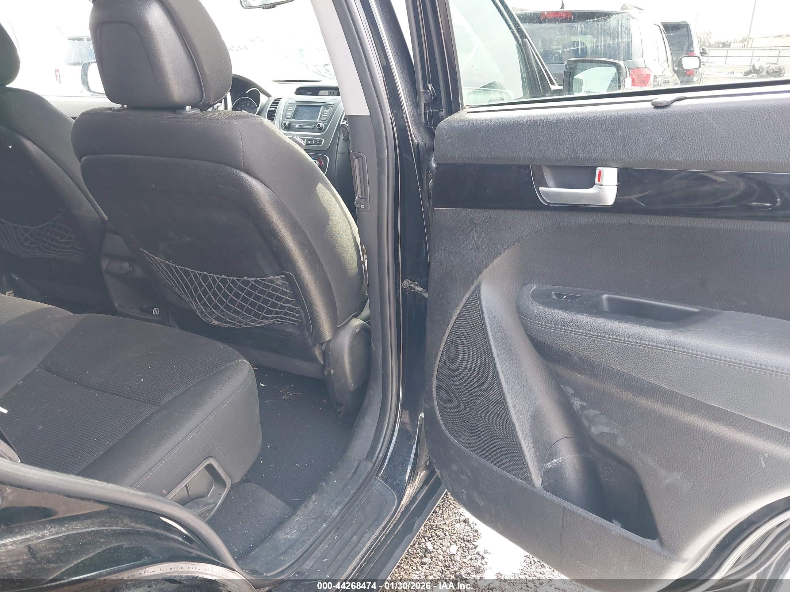2014 Kia Sorento Lx Black vin: 5XYKT3A67EG494752