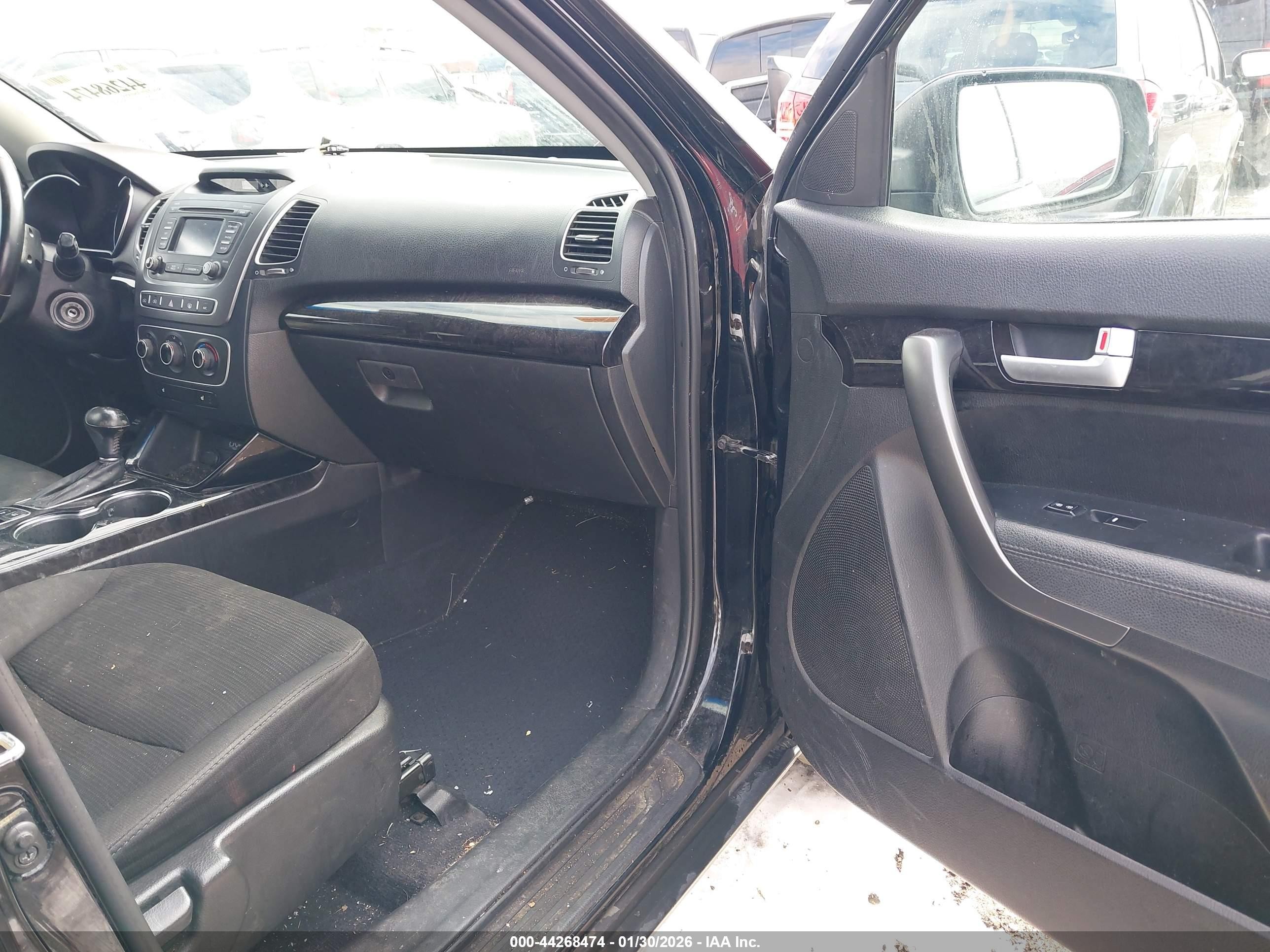 2014 Kia Sorento Lx Black vin: 5XYKT3A67EG494752