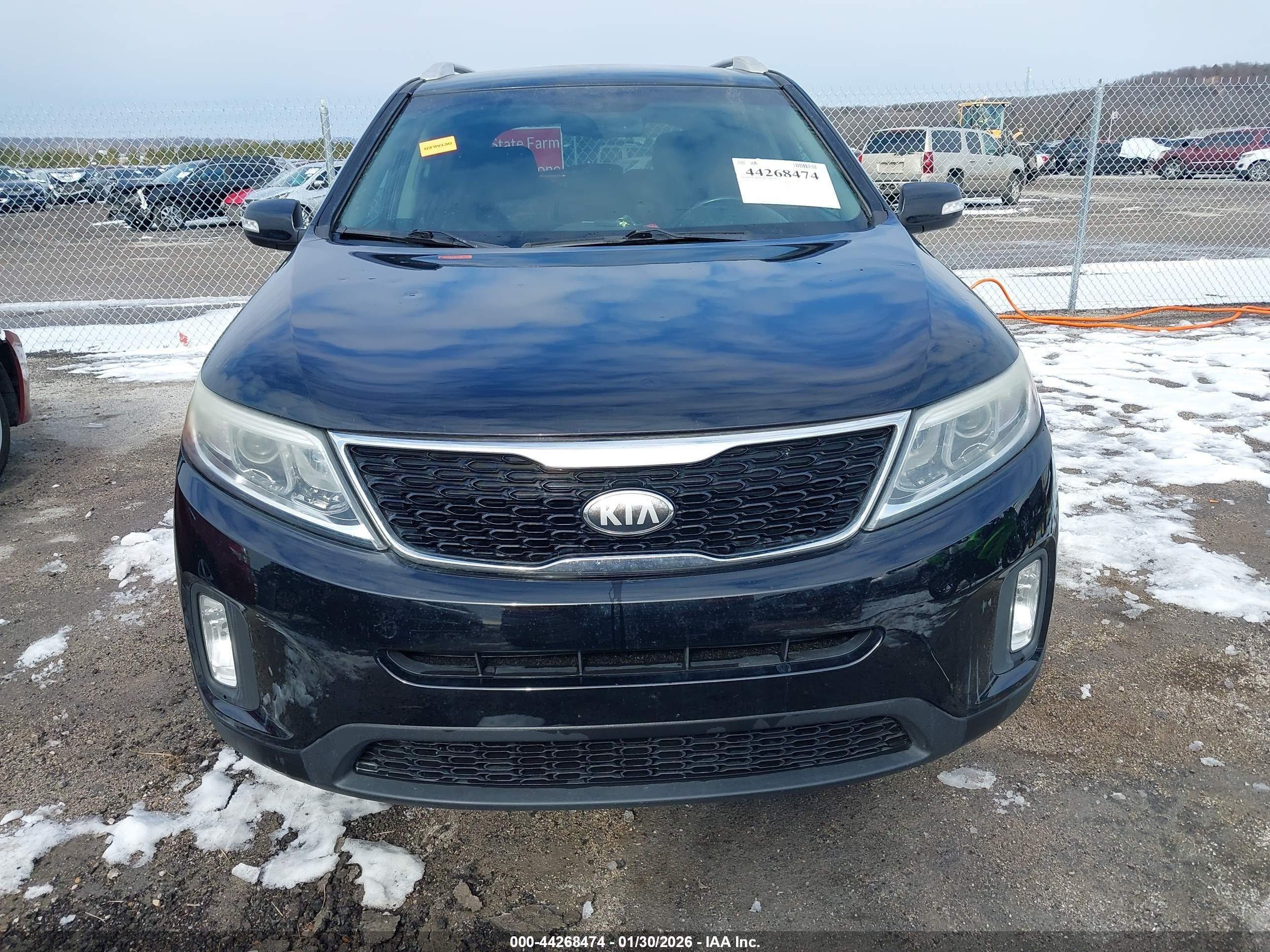 2014 Kia Sorento Lx Black vin: 5XYKT3A67EG494752