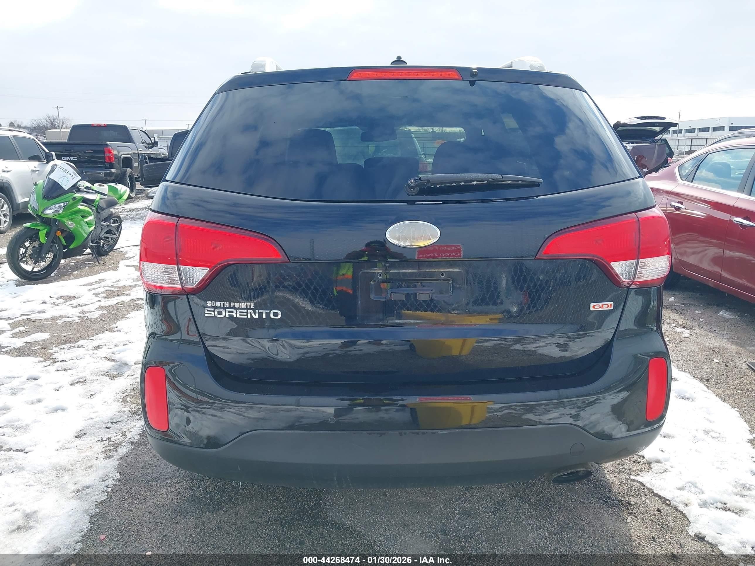 2014 Kia Sorento Lx Black vin: 5XYKT3A67EG494752