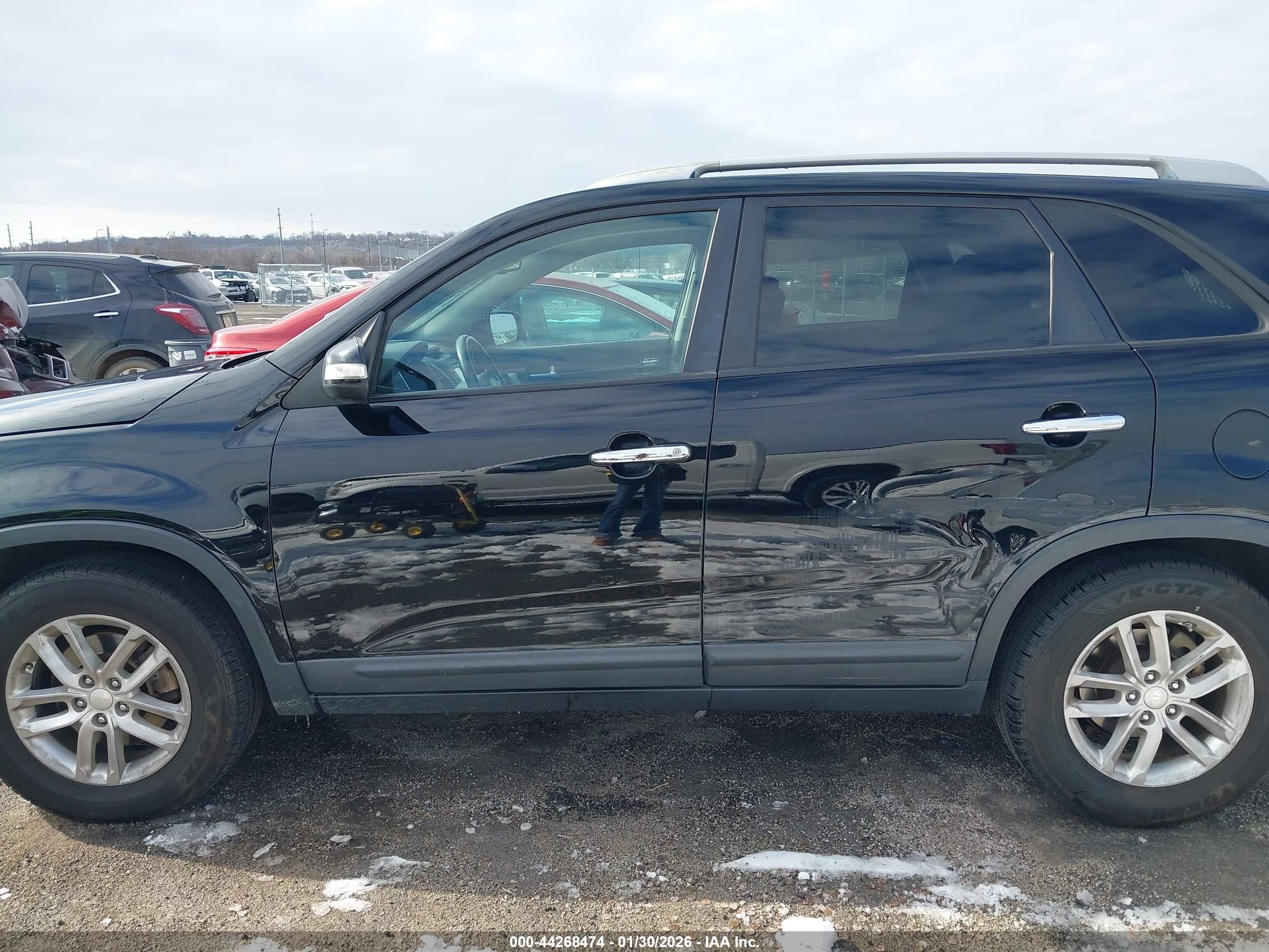 2014 Kia Sorento Lx Black vin: 5XYKT3A67EG494752