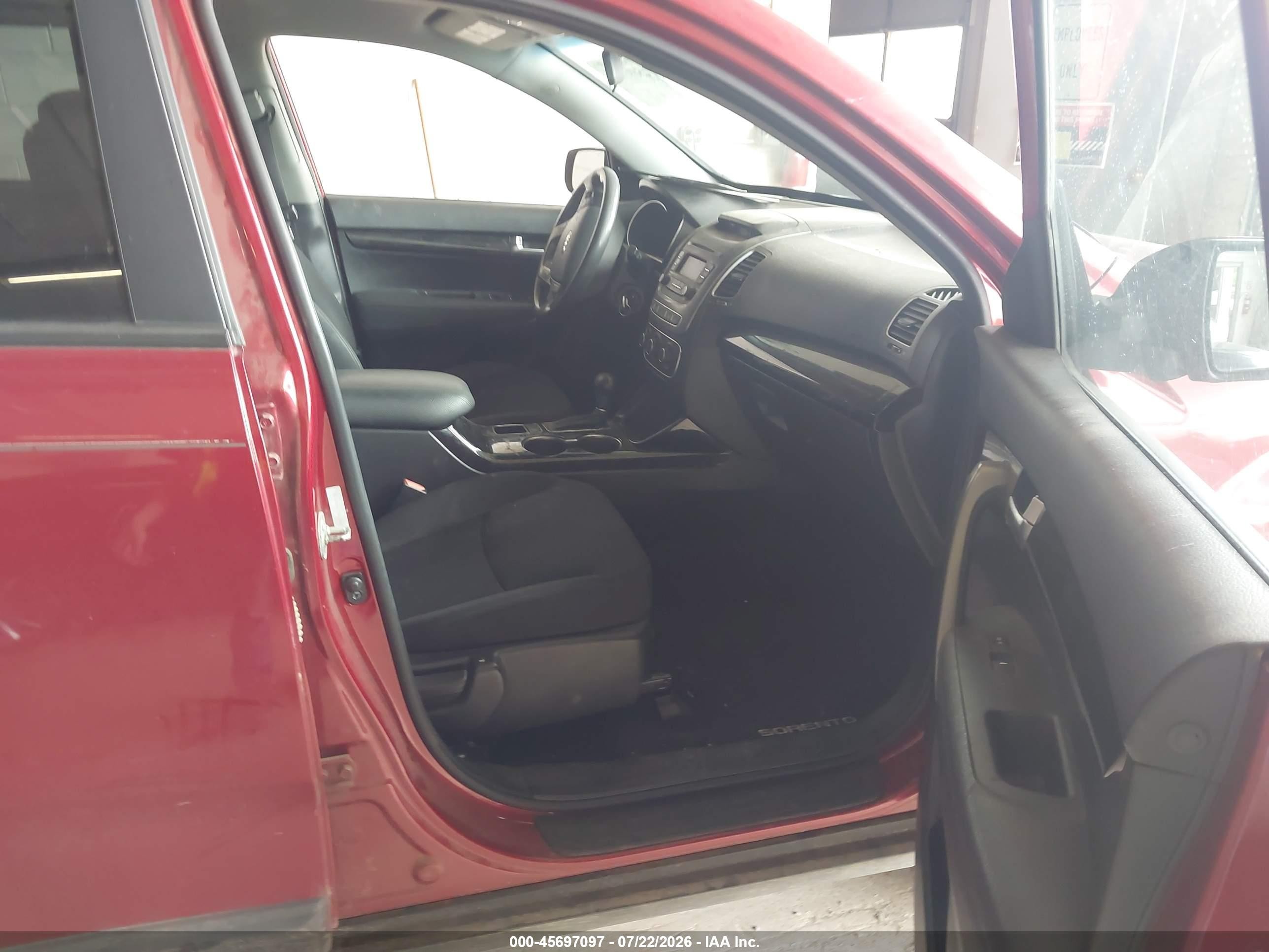 2014 Kia Sorento Lx Red vin: 5XYKT3A67EG516829
