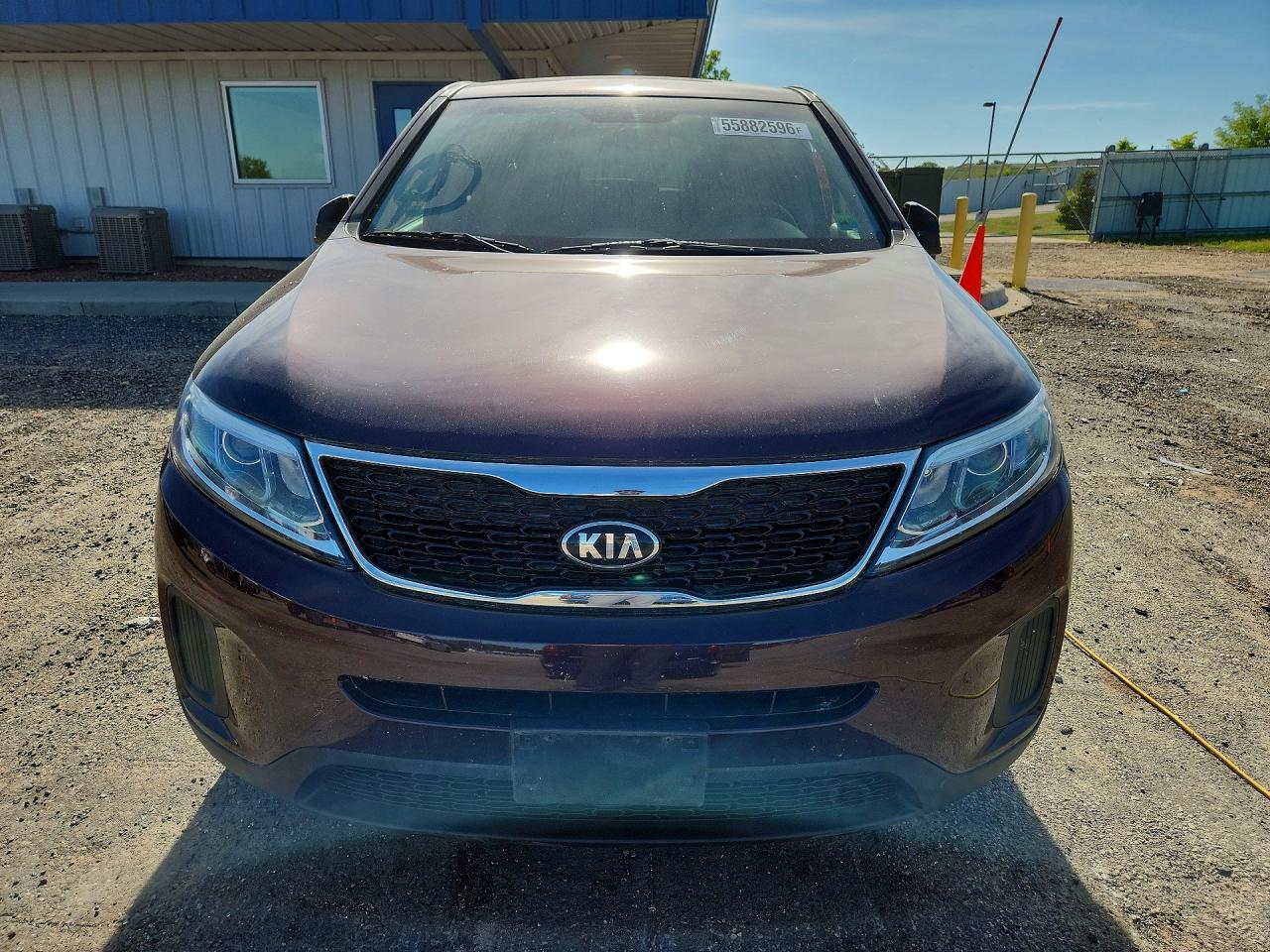 2014 Kia Sorento Lx Burgundy vin: 5XYKT3A67EG533758