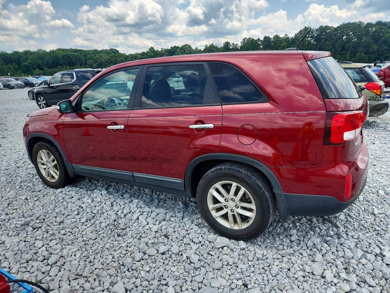 2014 Kia Sorento Lx Burgundy vin: 5XYKT3A67EG534313