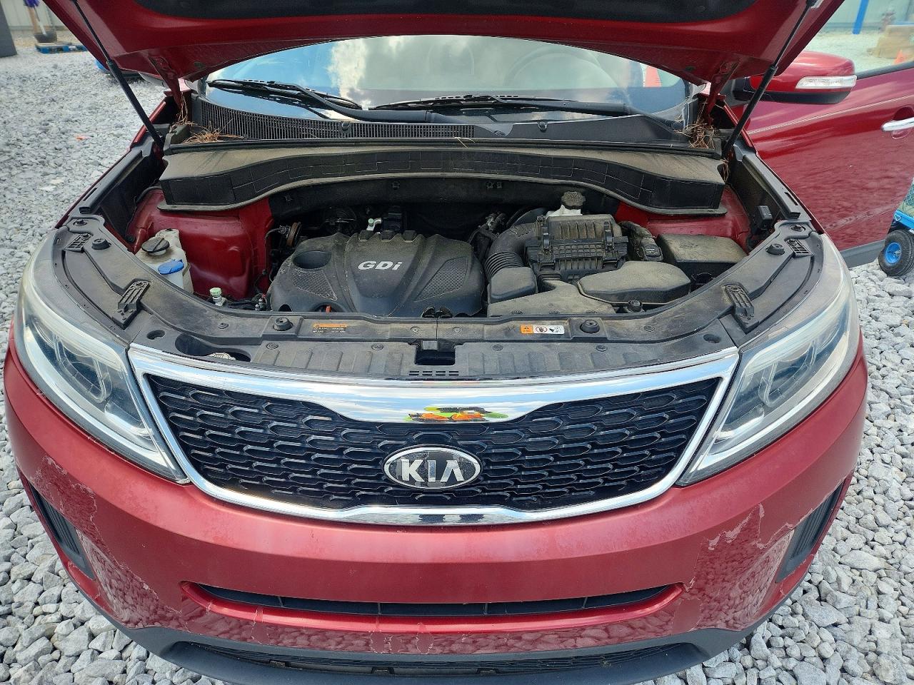 2014 Kia Sorento Lx Burgundy vin: 5XYKT3A67EG534313