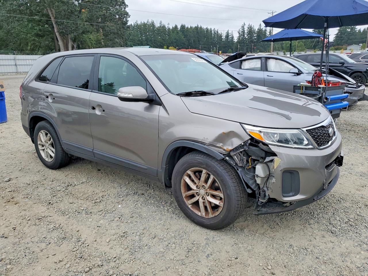 2015 Kia Sorento Lx Brown vin: 5XYKT3A67FG557107