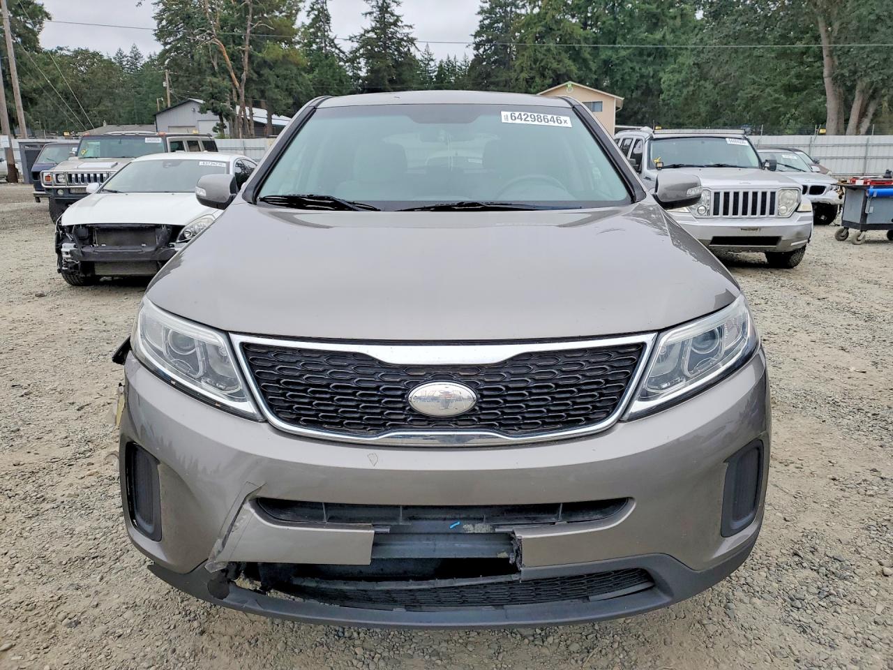 2015 Kia Sorento Lx Brown vin: 5XYKT3A67FG557107