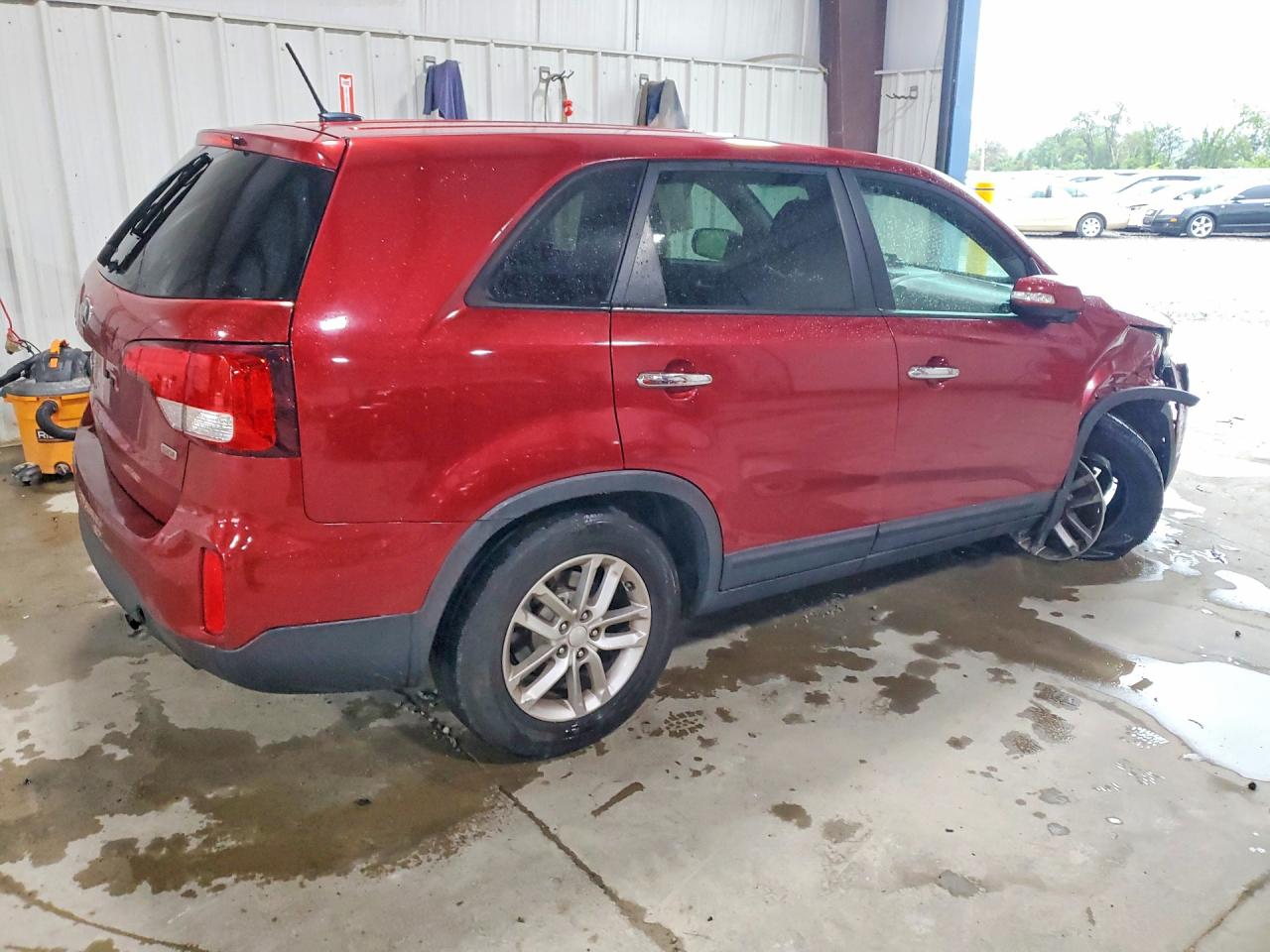 2015 Kia Sorento Lx Red vin: 5XYKT3A67FG599762