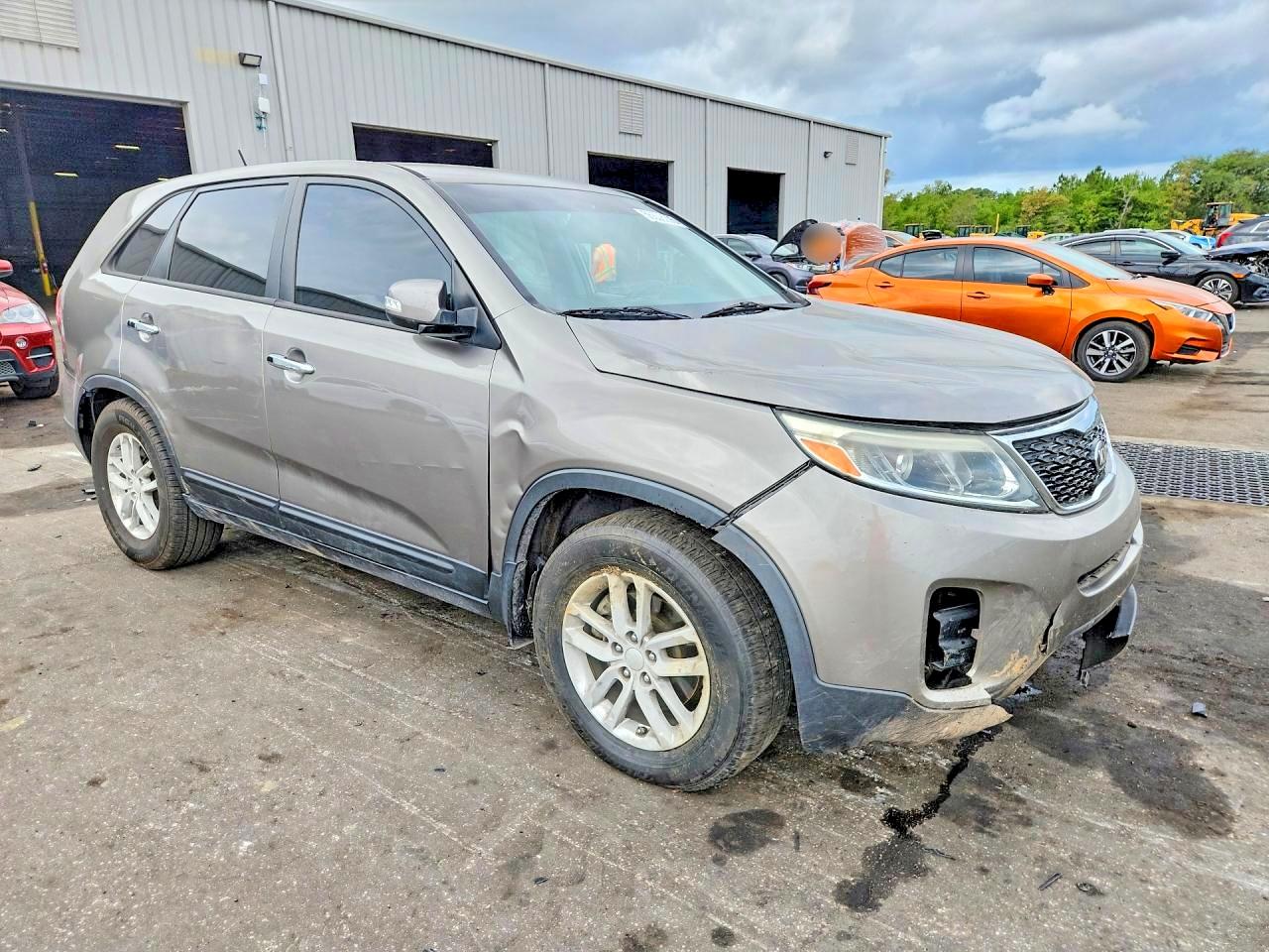2015 Kia Sorento Lx Gray vin: 5XYKT3A67FG657952