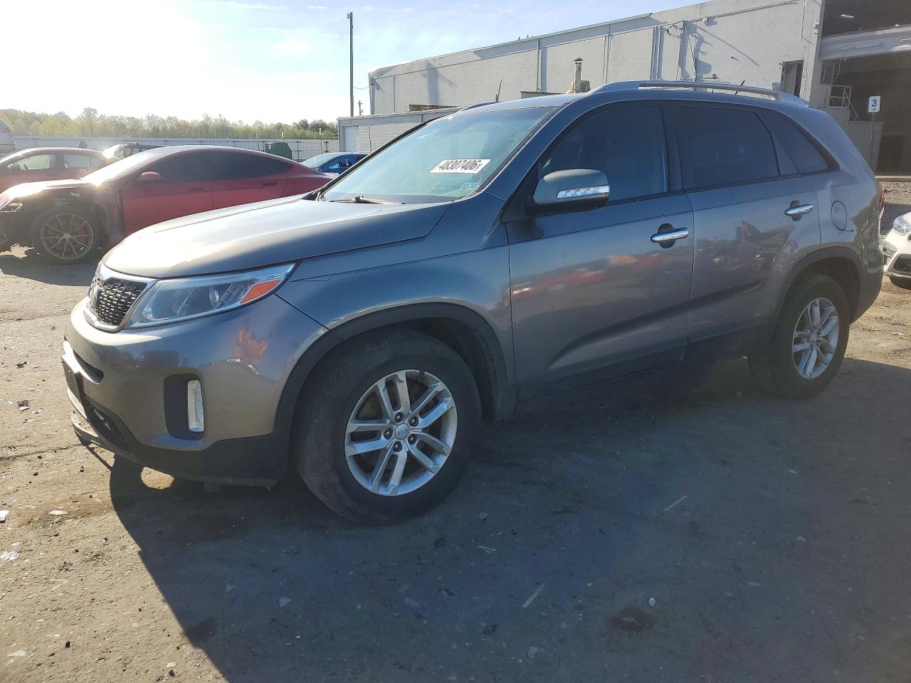 2015 Kia Sorento Lx Gray vin: 5XYKT3A67FG660334