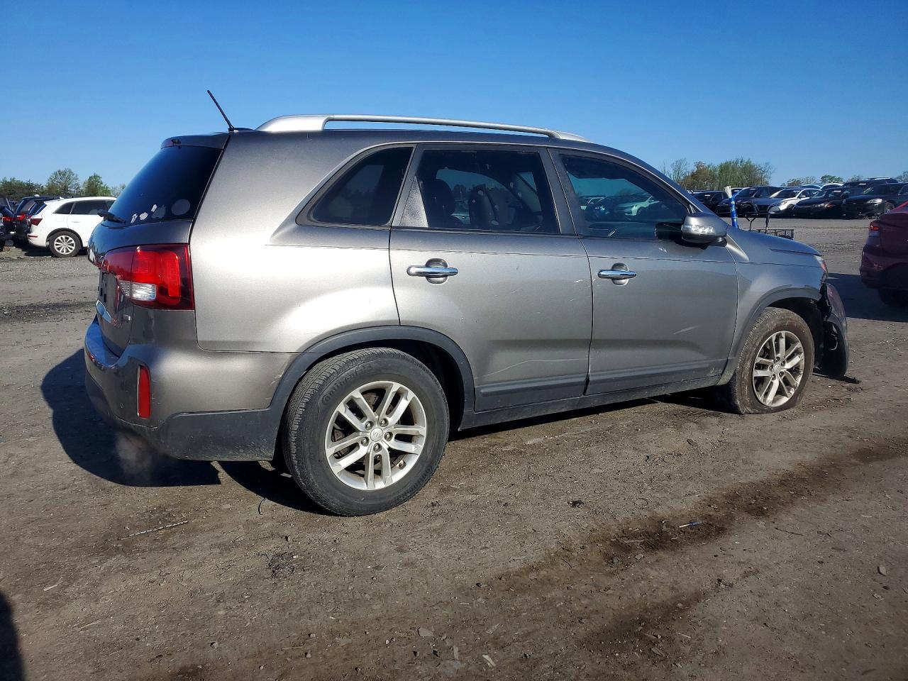 2015 Kia Sorento Lx Gray vin: 5XYKT3A67FG660334