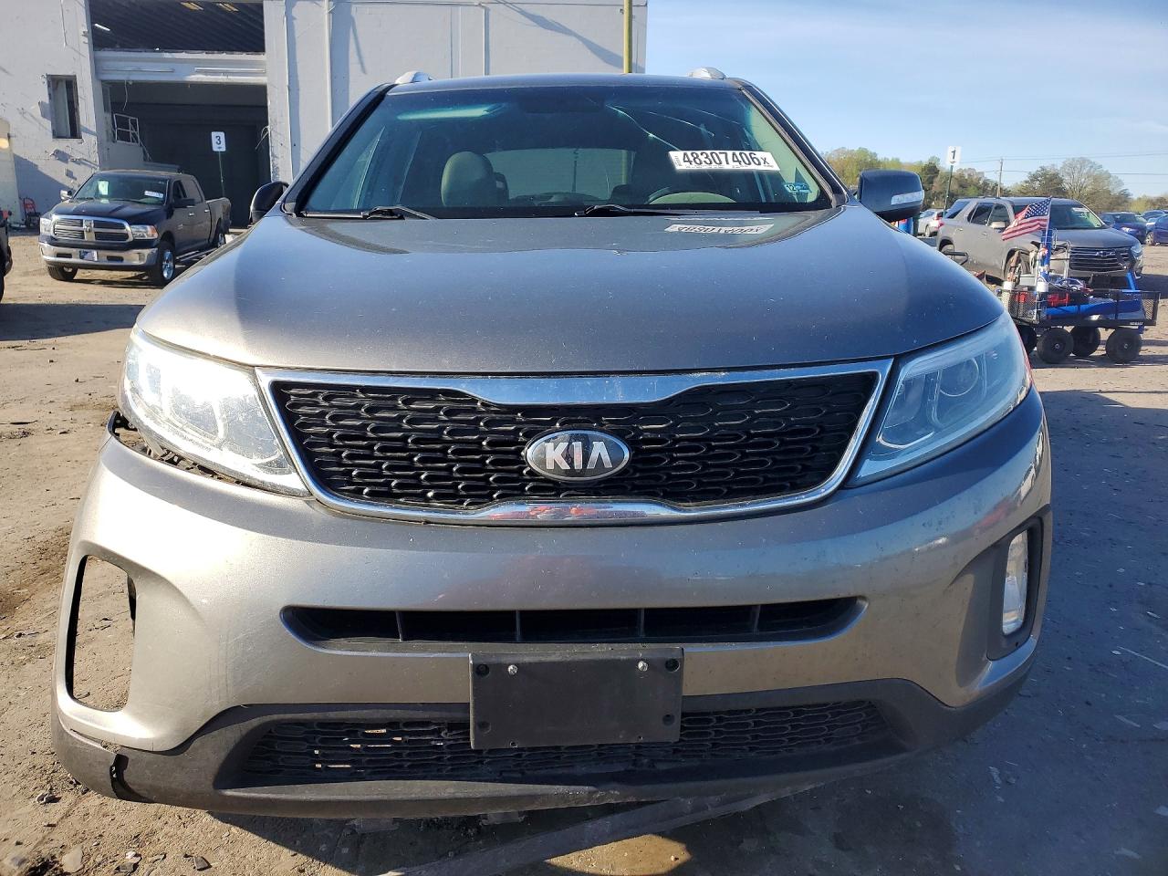2015 Kia Sorento Lx Gray vin: 5XYKT3A67FG660334