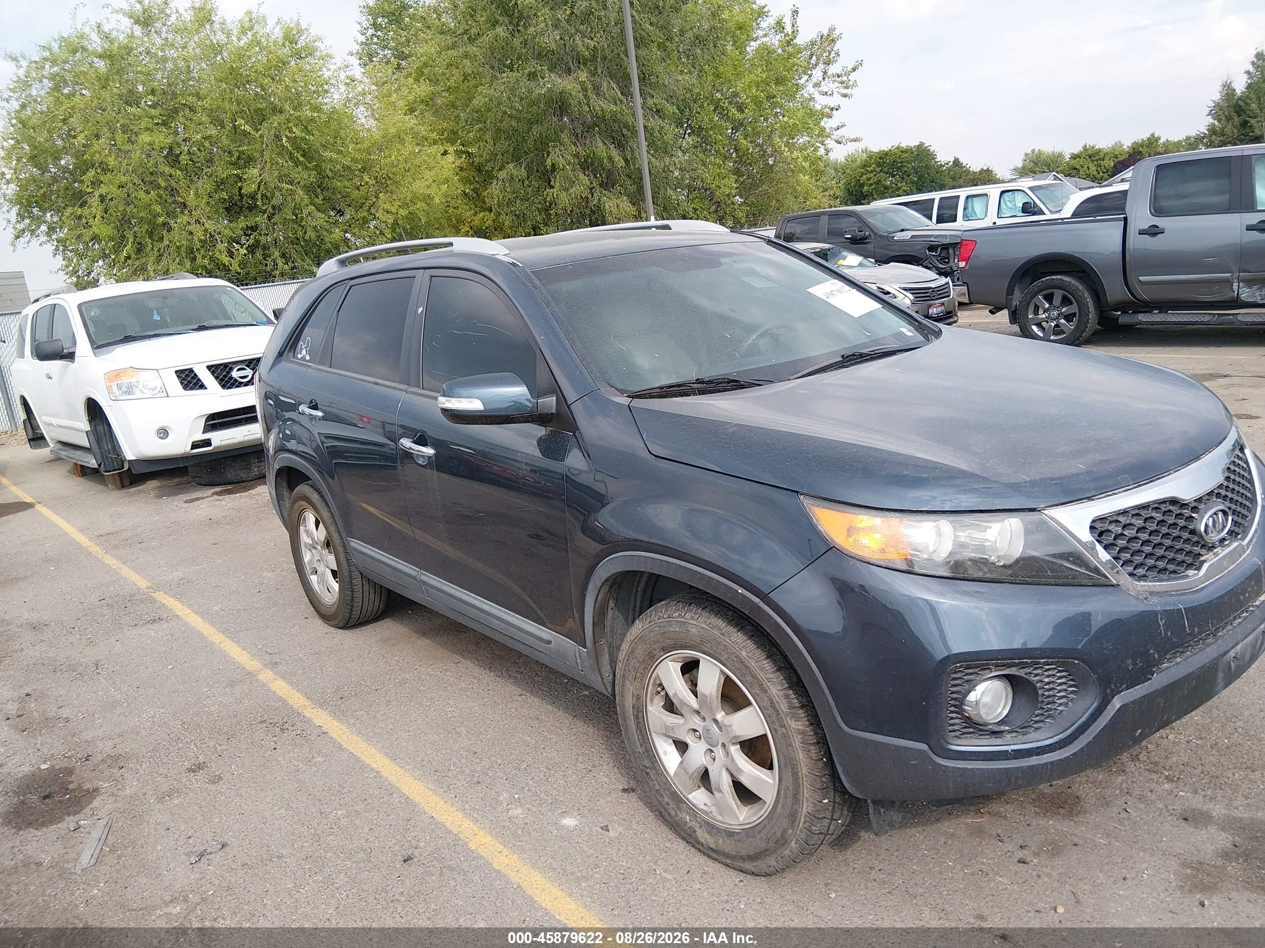 2012 Kia Sorento Lx Gray vin: 5XYKT3A68CG207948