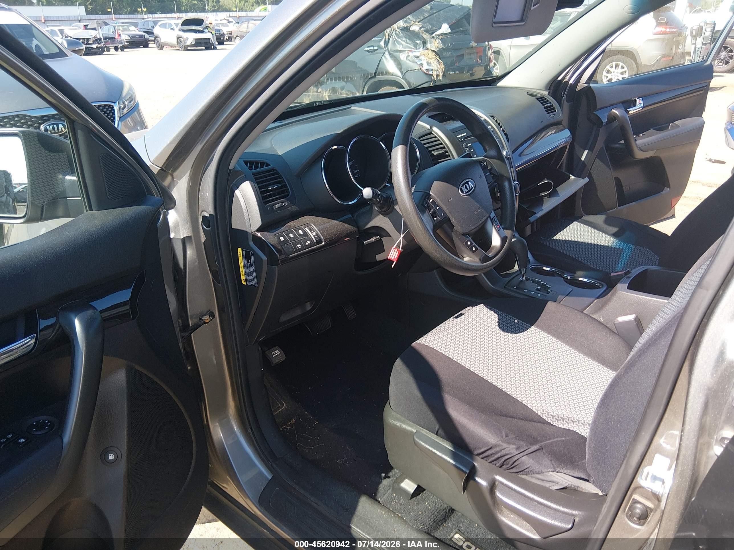 2012 Kia Sorento Lx Gray vin: 5XYKT3A68CG294900