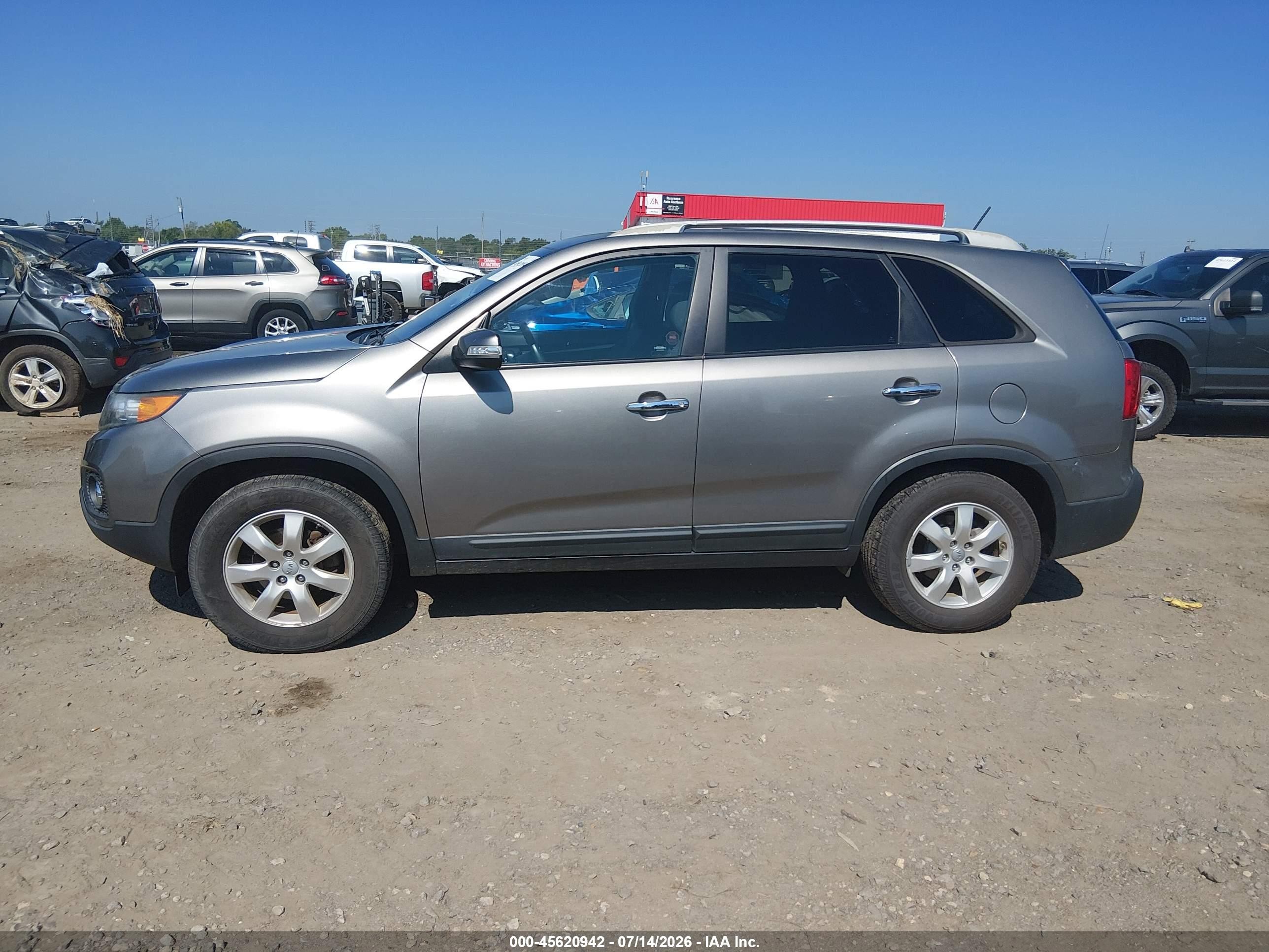 2012 Kia Sorento Lx Gray vin: 5XYKT3A68CG294900