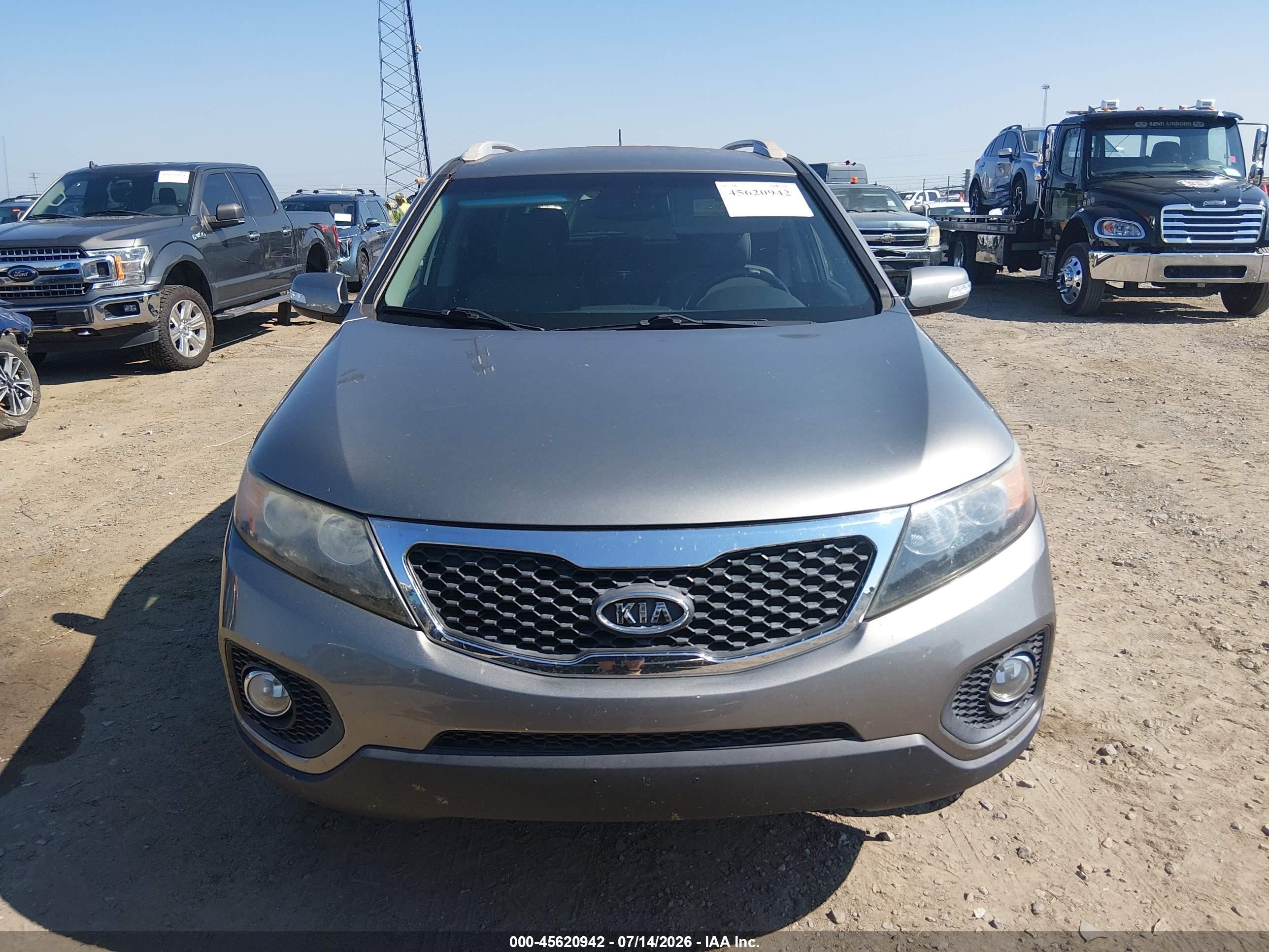 2012 Kia Sorento Lx Gray vin: 5XYKT3A68CG294900