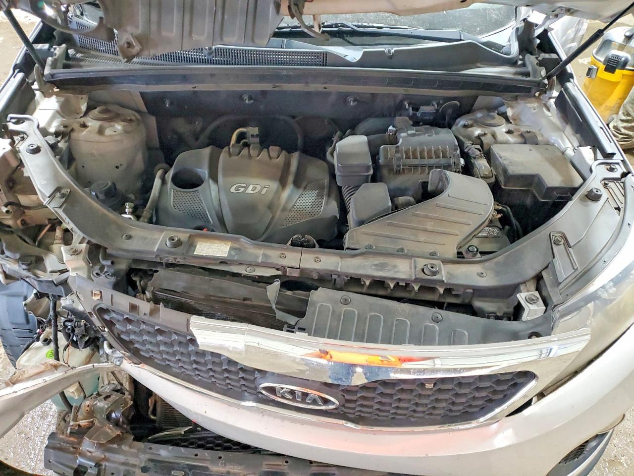 2013 Kia Sorento Lx Silver vin: 5XYKT3A68DG381343