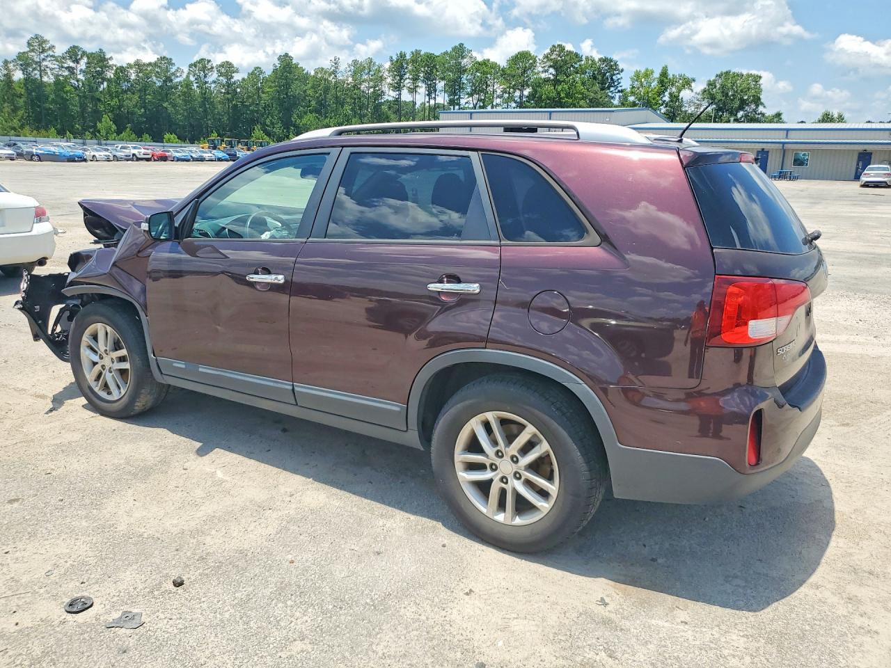 2014 Kia Sorento Lx Purple vin: 5XYKT3A68EG470900