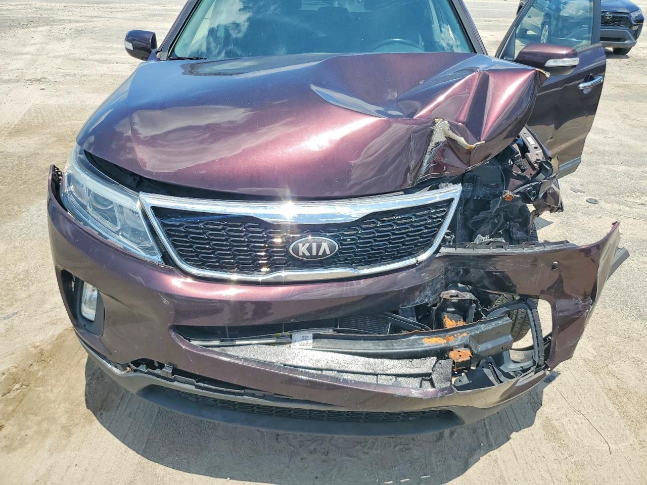 2014 Kia Sorento Lx Purple vin: 5XYKT3A68EG470900