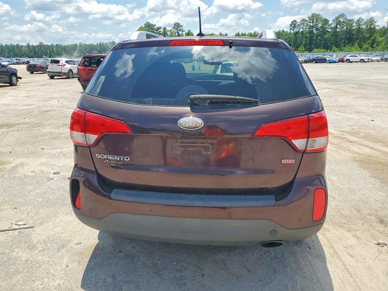 2014 Kia Sorento Lx Purple vin: 5XYKT3A68EG470900