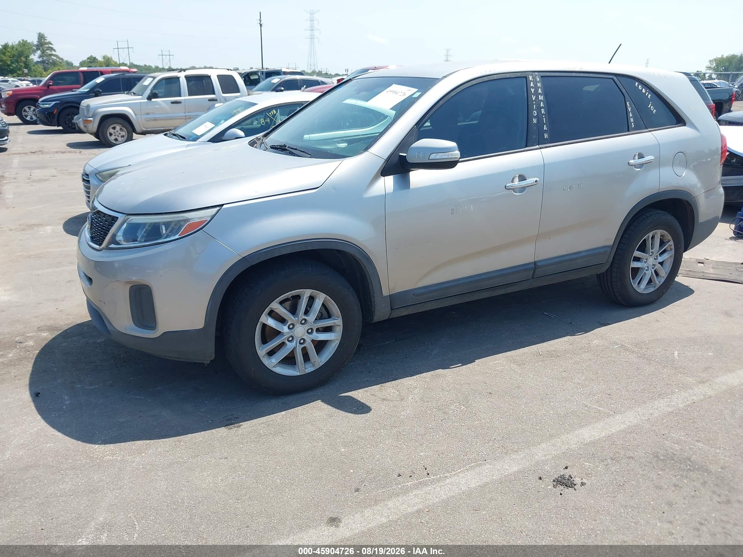 2014 Kia Sorento Lx Tan vin: 5XYKT3A68EG510697