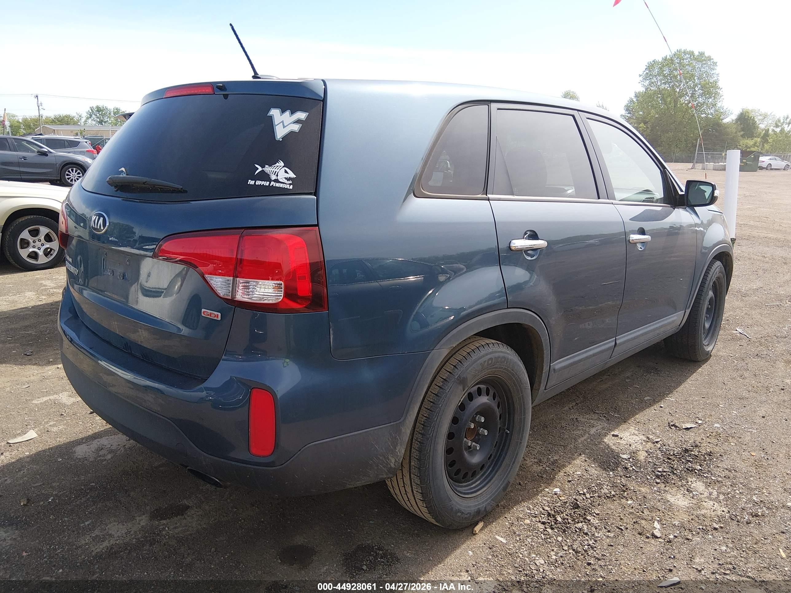 2014 Kia Sorento Lx Blue vin: 5XYKT3A68EG510764