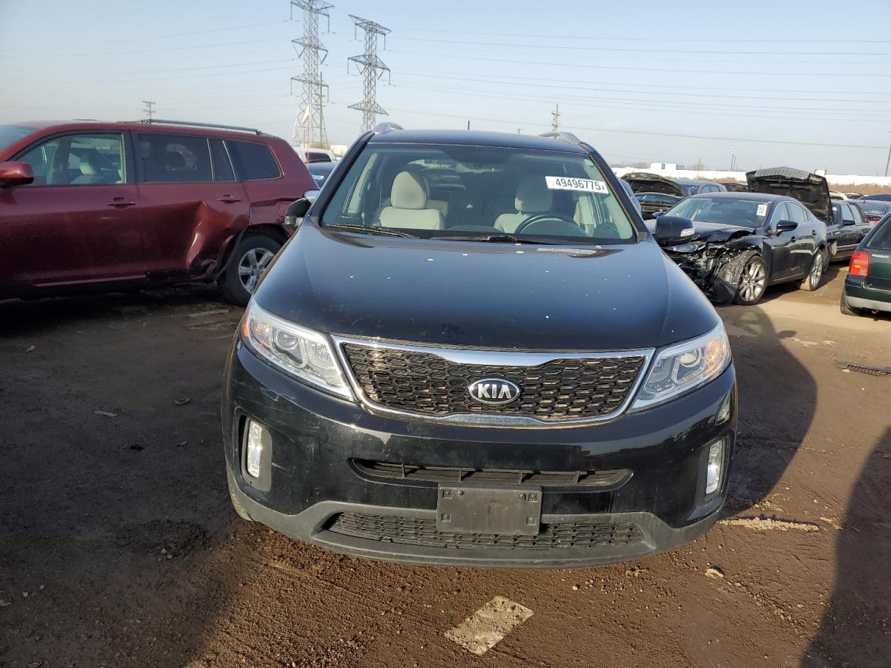 2014 Kia Sorento Lx Black vin: 5XYKT3A68EG513390