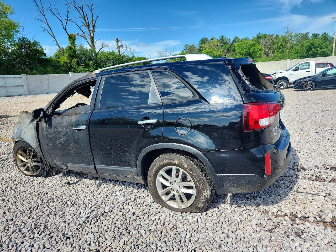 2014 Kia Sorento Lx Black vin: 5XYKT3A68EG529492