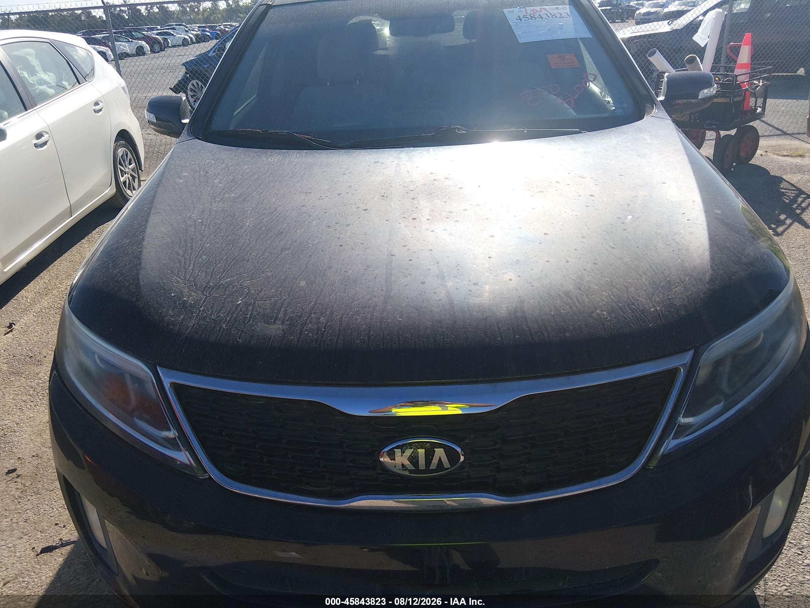 2014 Kia Sorento Lx Черный vin: 5XYKT3A68EG534398