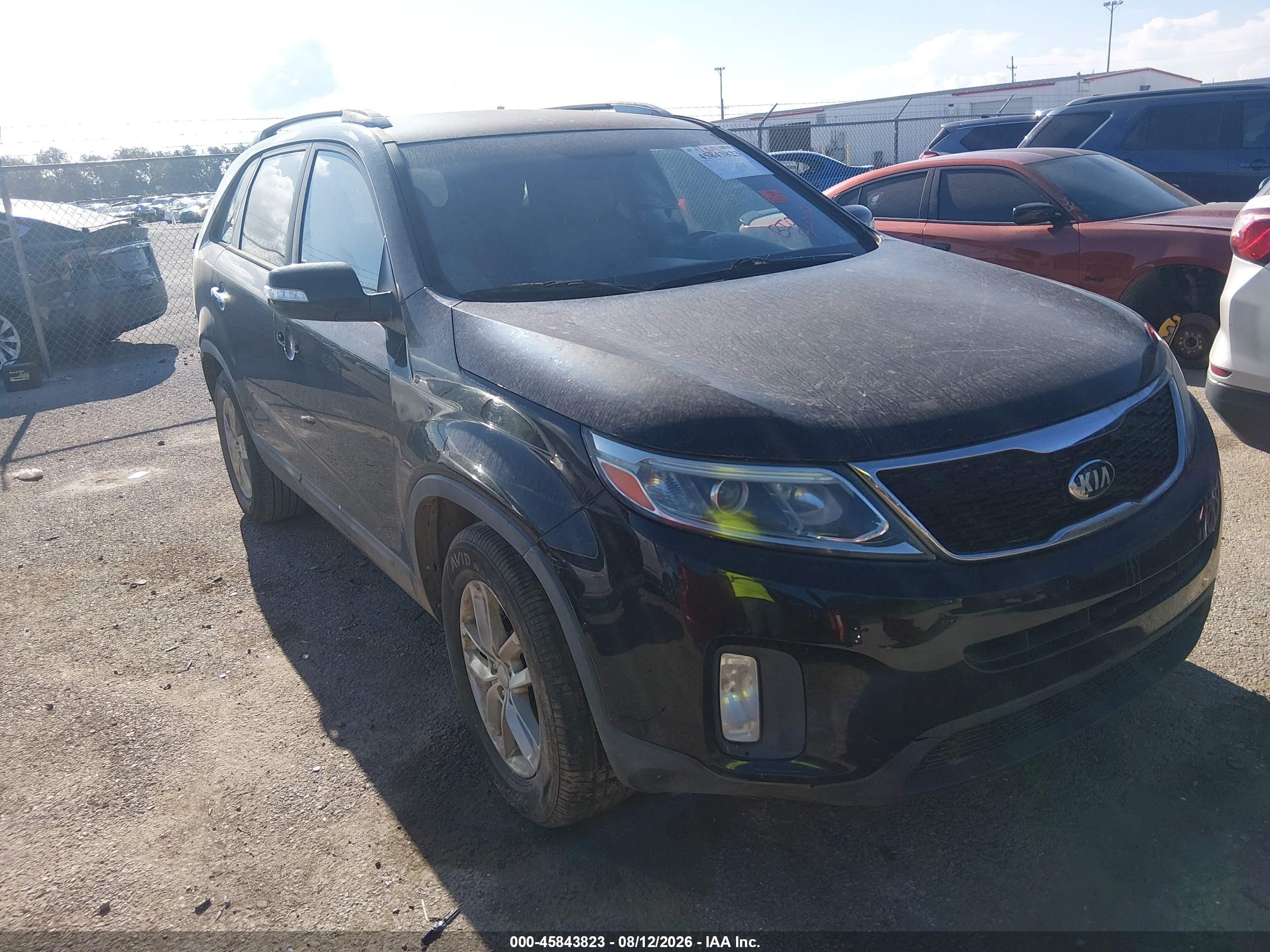 2014 Kia Sorento Lx Черный vin: 5XYKT3A68EG534398