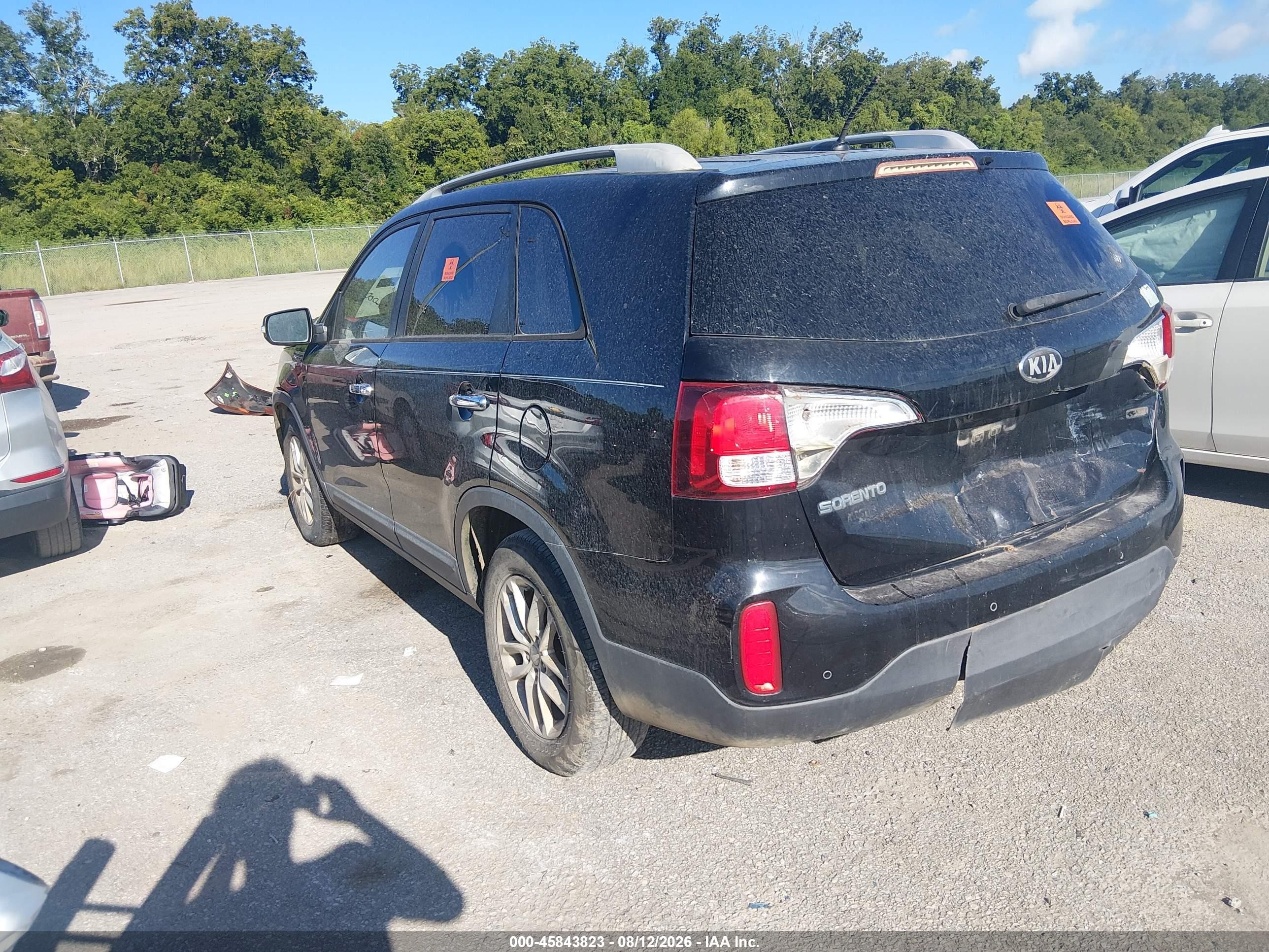 2014 Kia Sorento Lx Черный vin: 5XYKT3A68EG534398