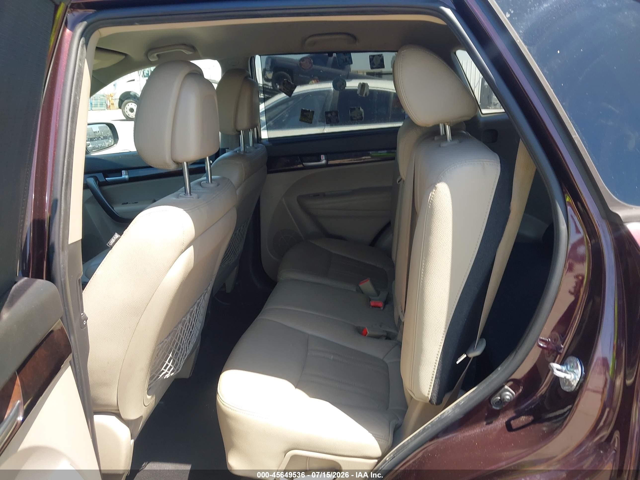 2014 Kia Sorento Lx Бордовый vin: 5XYKT3A68EG536247
