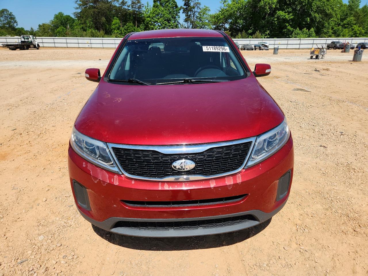 2014 Kia Sorento Lx Burgundy vin: 5XYKT3A68EG548981