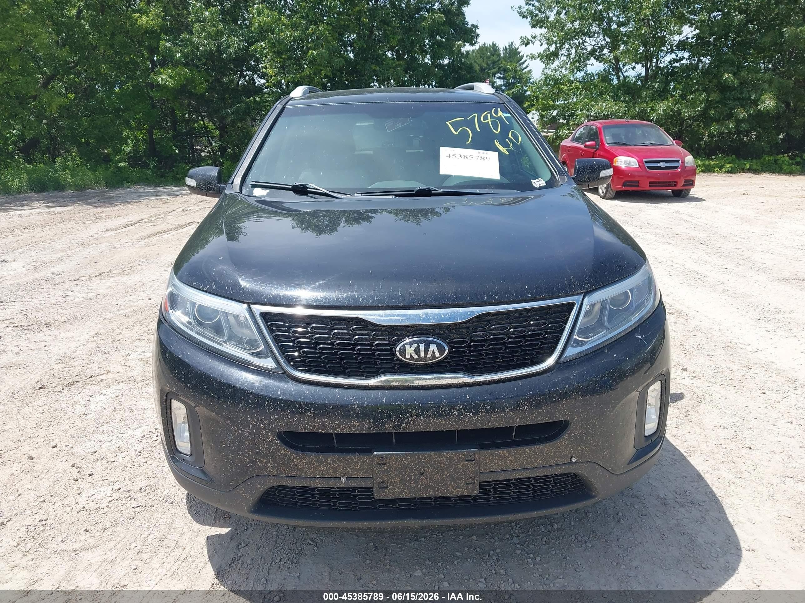 2015 Kia Sorento Lx Black vin: 5XYKT3A68FG570075