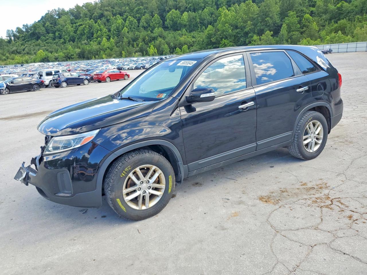 2015 Kia Sorento Lx Черный vin: 5XYKT3A68FG580203