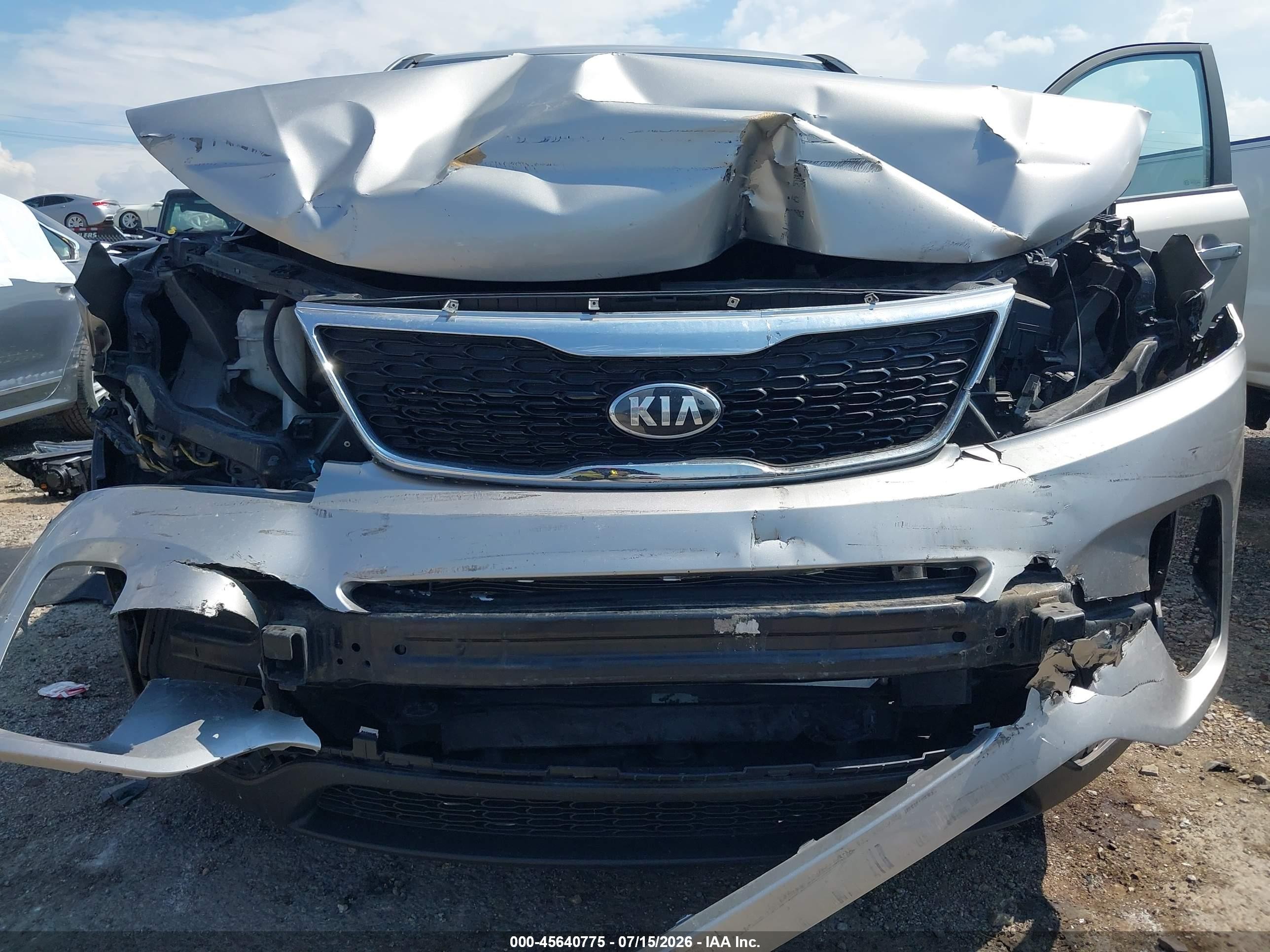 2015 Kia Sorento Lx Gray vin: 5XYKT3A68FG649472