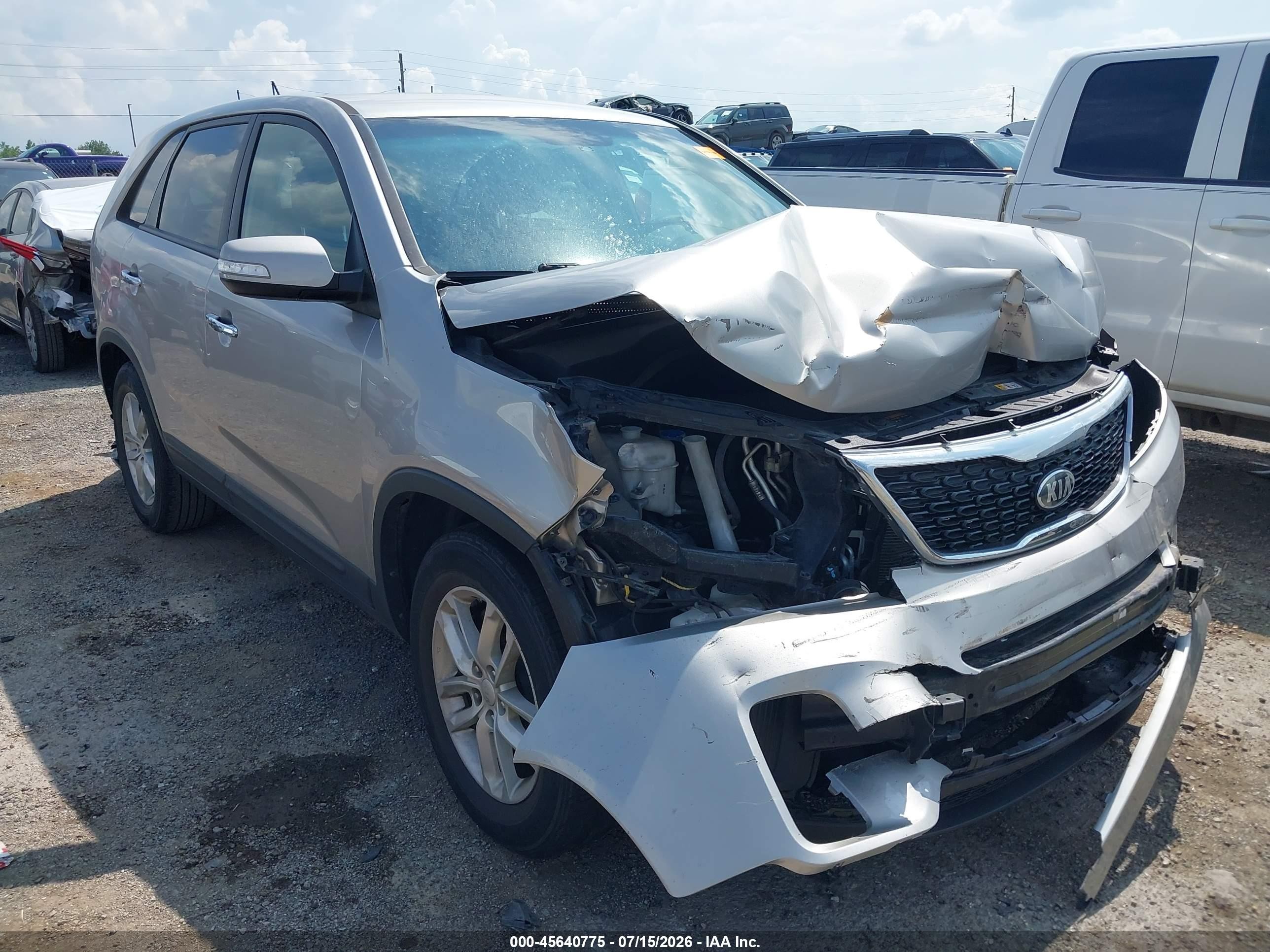 2015 Kia Sorento Lx Gray vin: 5XYKT3A68FG649472