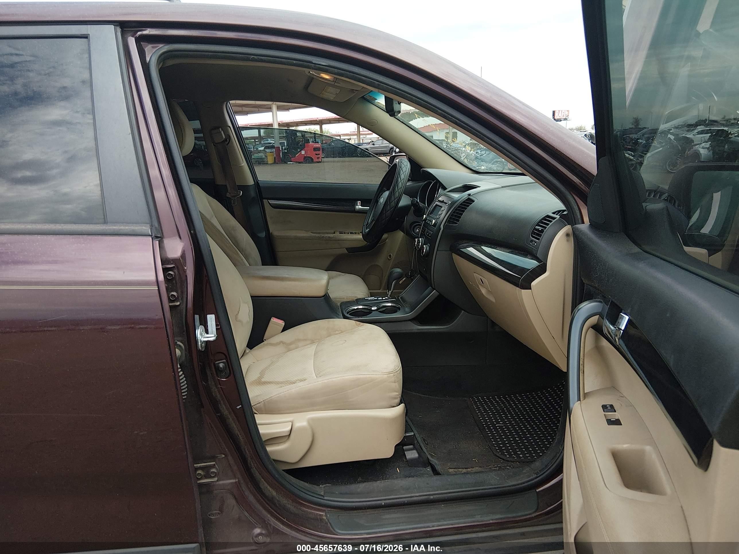 2012 Kia Sorento Lx Dark Brown vin: 5XYKT3A69CG238674