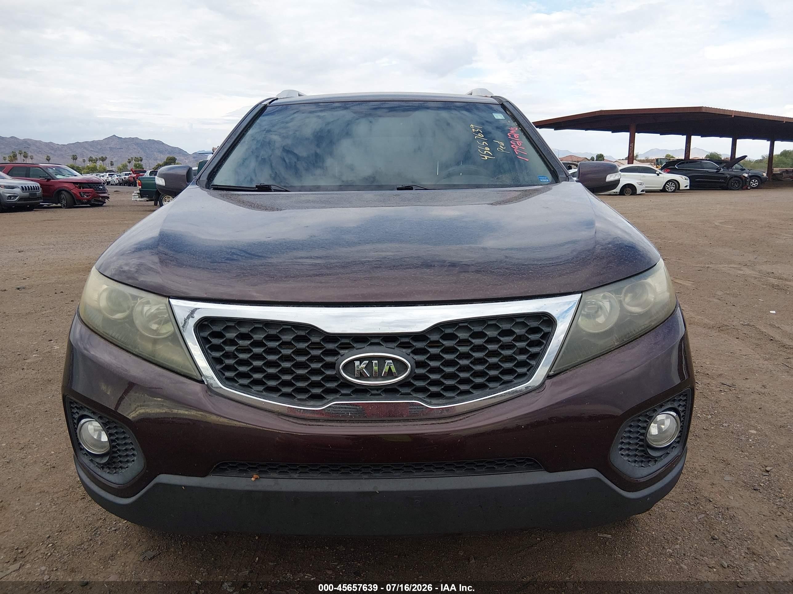 2012 Kia Sorento Lx Dark Brown vin: 5XYKT3A69CG238674